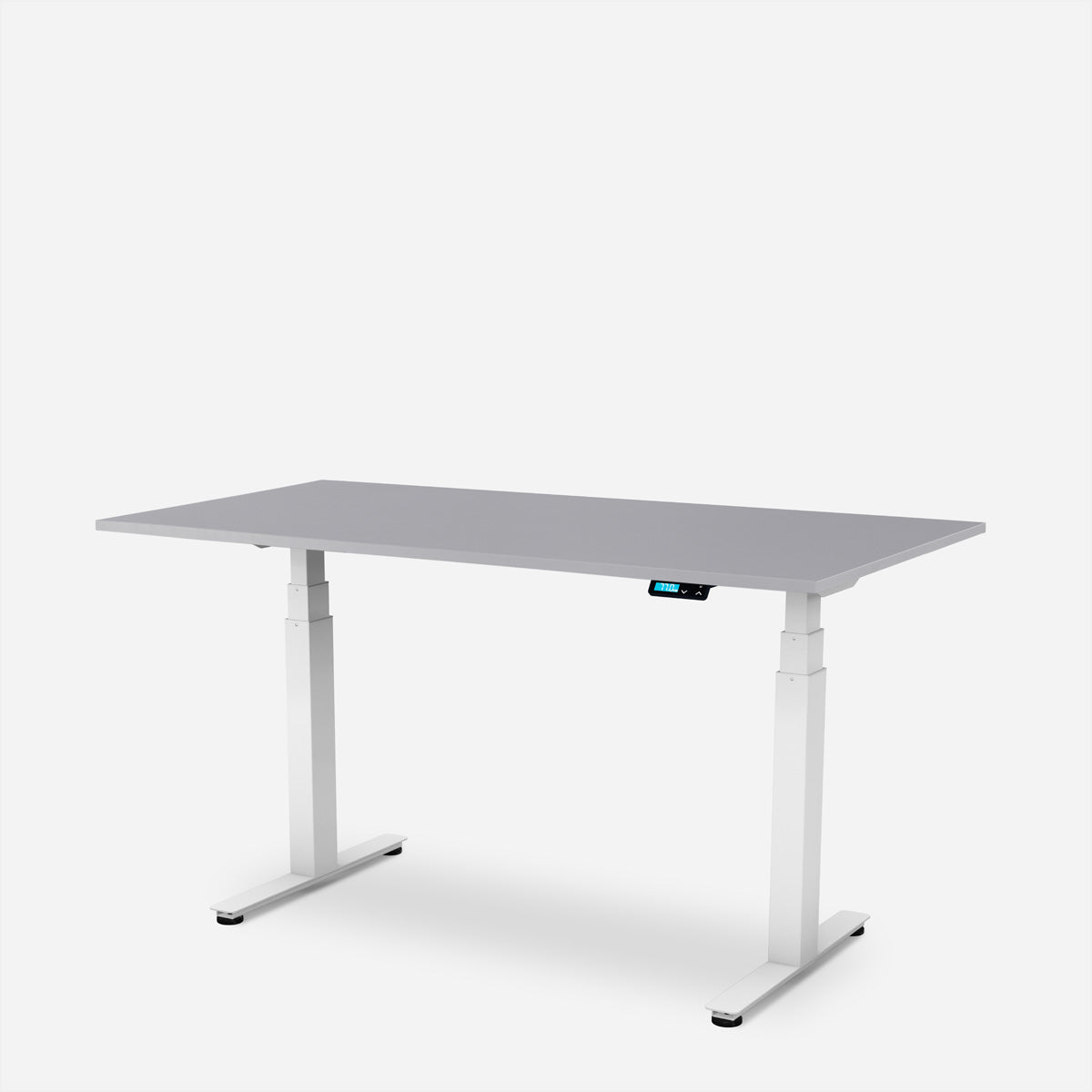 WRK21 Work – Höhenverstellbarer Tisch, 80 × 160 cm, Grau