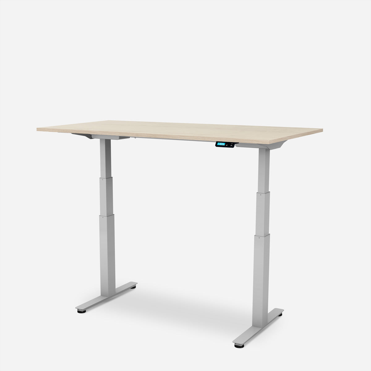 WRK21 – Höhenverstellbarer Tisch, 80 × 160 cm, Braun