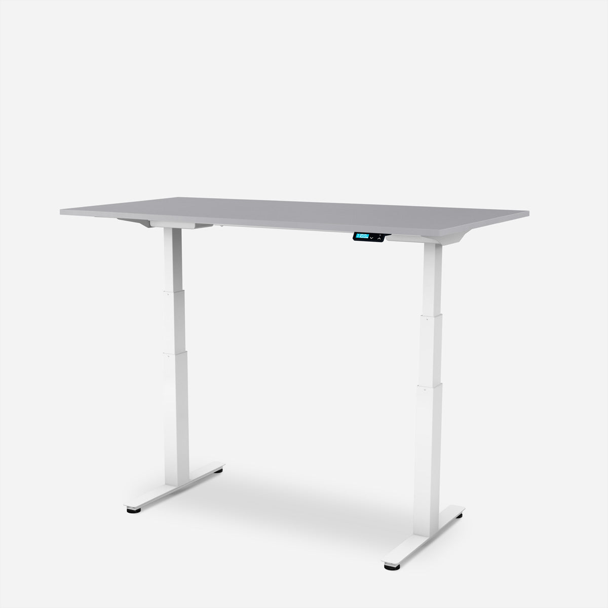 WRK21 Work – Höhenverstellbarer Tisch, 80 × 180 cm, Grau