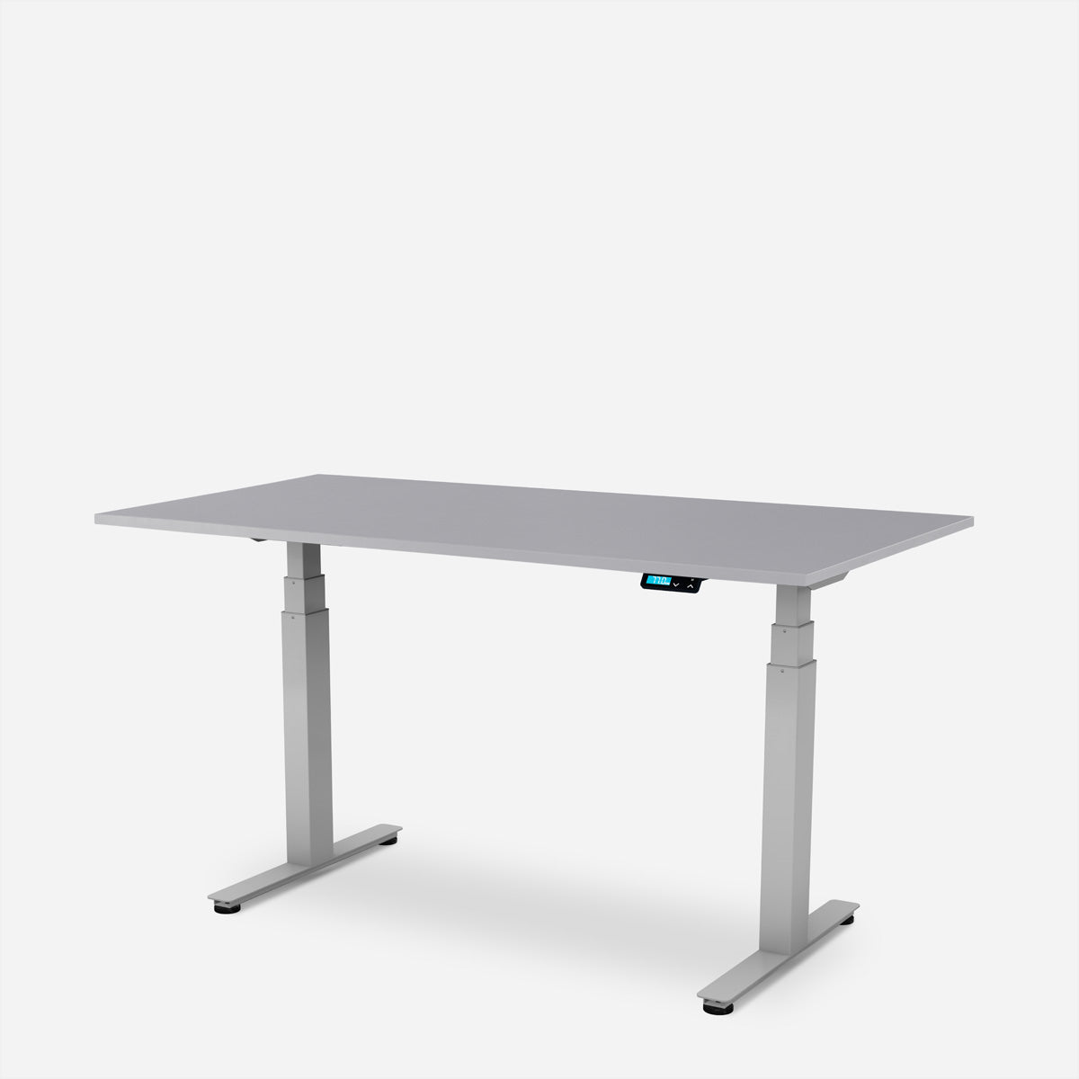 WRK21 – Höhenverstellbarer Tisch, 80 × 180 cm, Grau