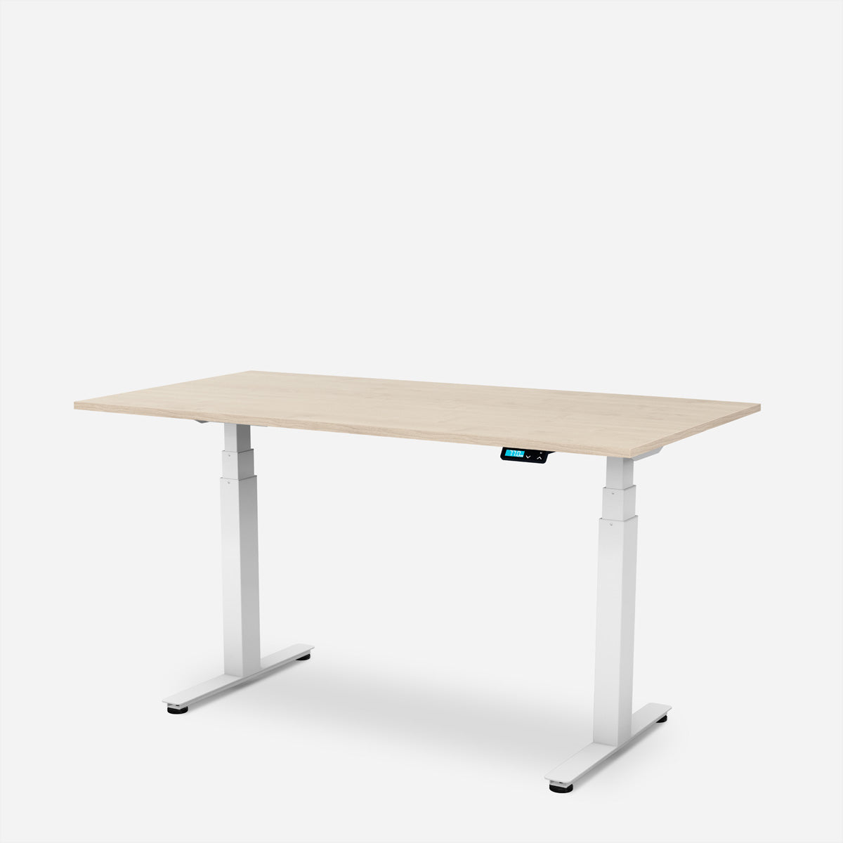 WRK21 Work – Höhenverstellbarer Tisch, 80 × 180 cm, Braun