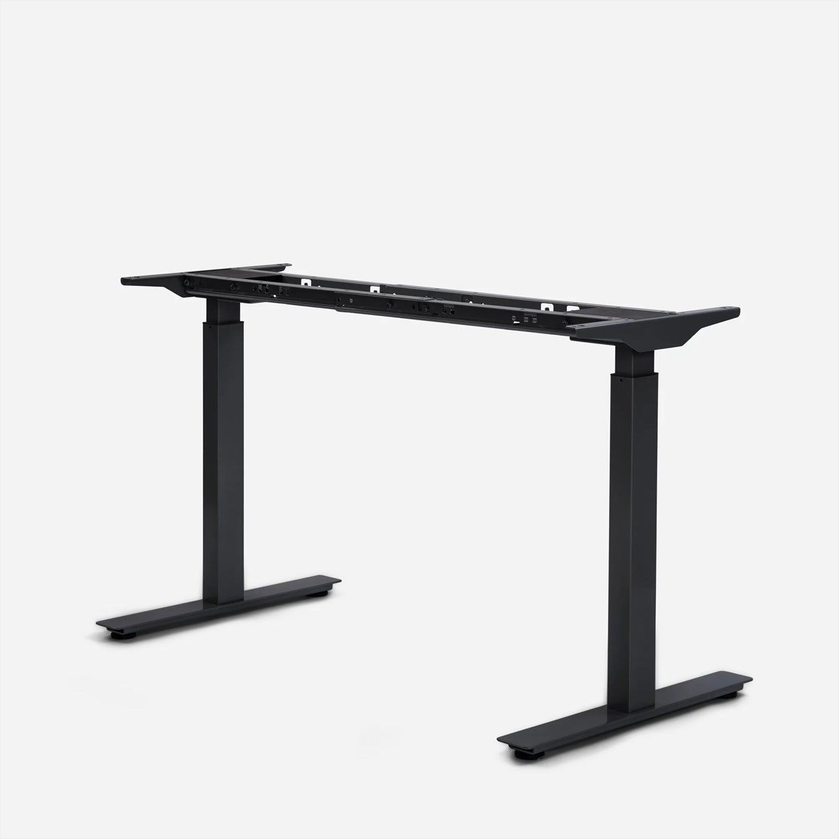 WRK21 – Elektrisch höhenverstellbarer Tisch, 71,5–117 cm, 80 kg, Schwarz, Stahl, für Tischplatten 100–180 × 6