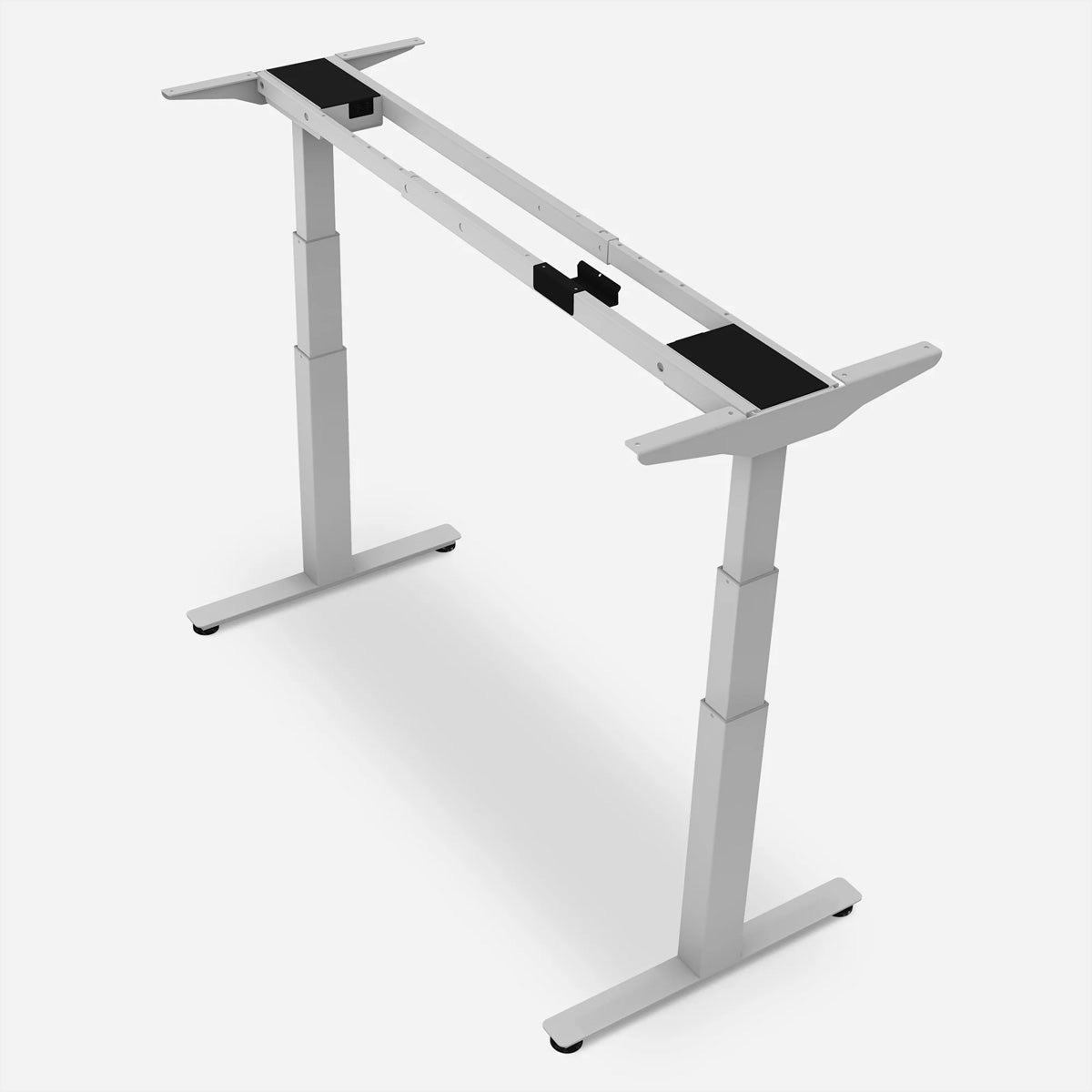 Wrk21 WORK – Höhenverstellbarer Tisch, 100–180 × 80 cm, 66,5–130,5 cm, 120 kg, Grau, Stahl