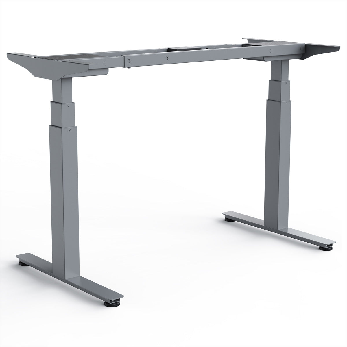 Wrk21 WORK – Höhenverstellbarer Tisch, 100–180 × 80 cm, 66,5–130,5 cm, 120 kg, Grau, Stahl