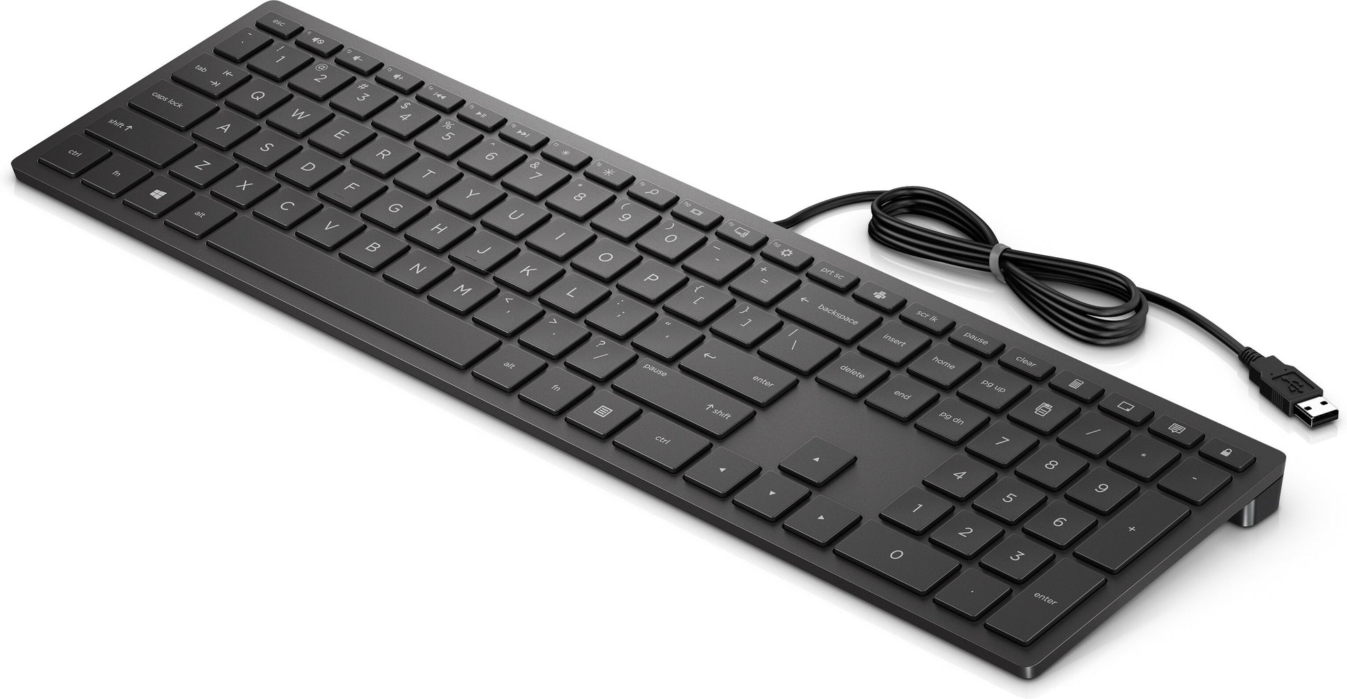 HP PAV Wired Keyboard 300 – Tastatur – Mechanisch – Kabelgebunden, USB – Schwarz