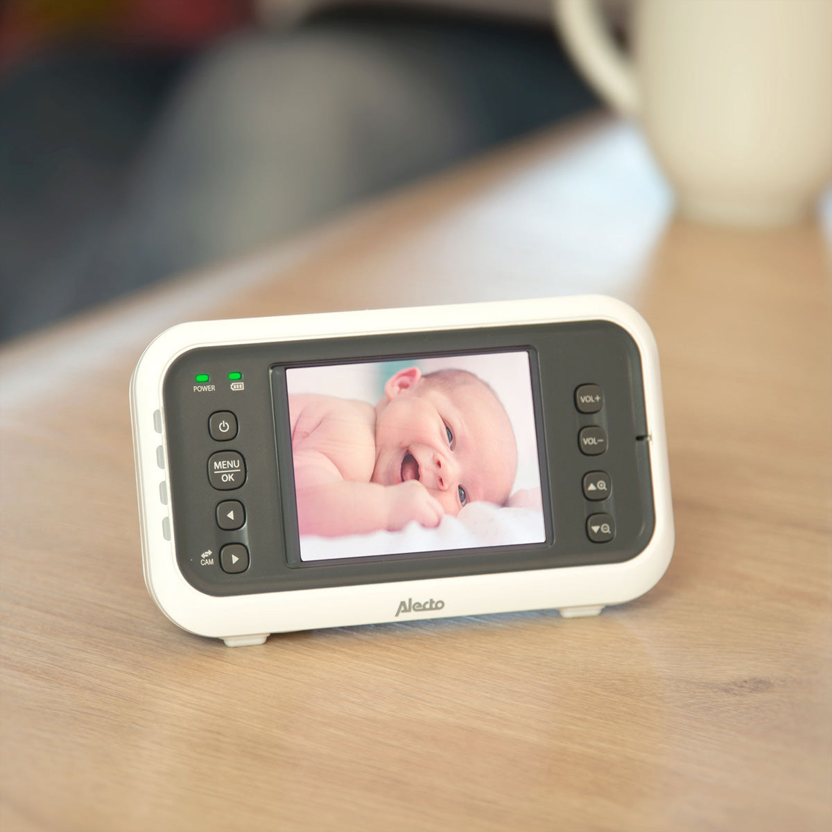 Alecto DVM-77 Babyphone – Nachtsicht – 2-Wege-Audio – Akku/Netz