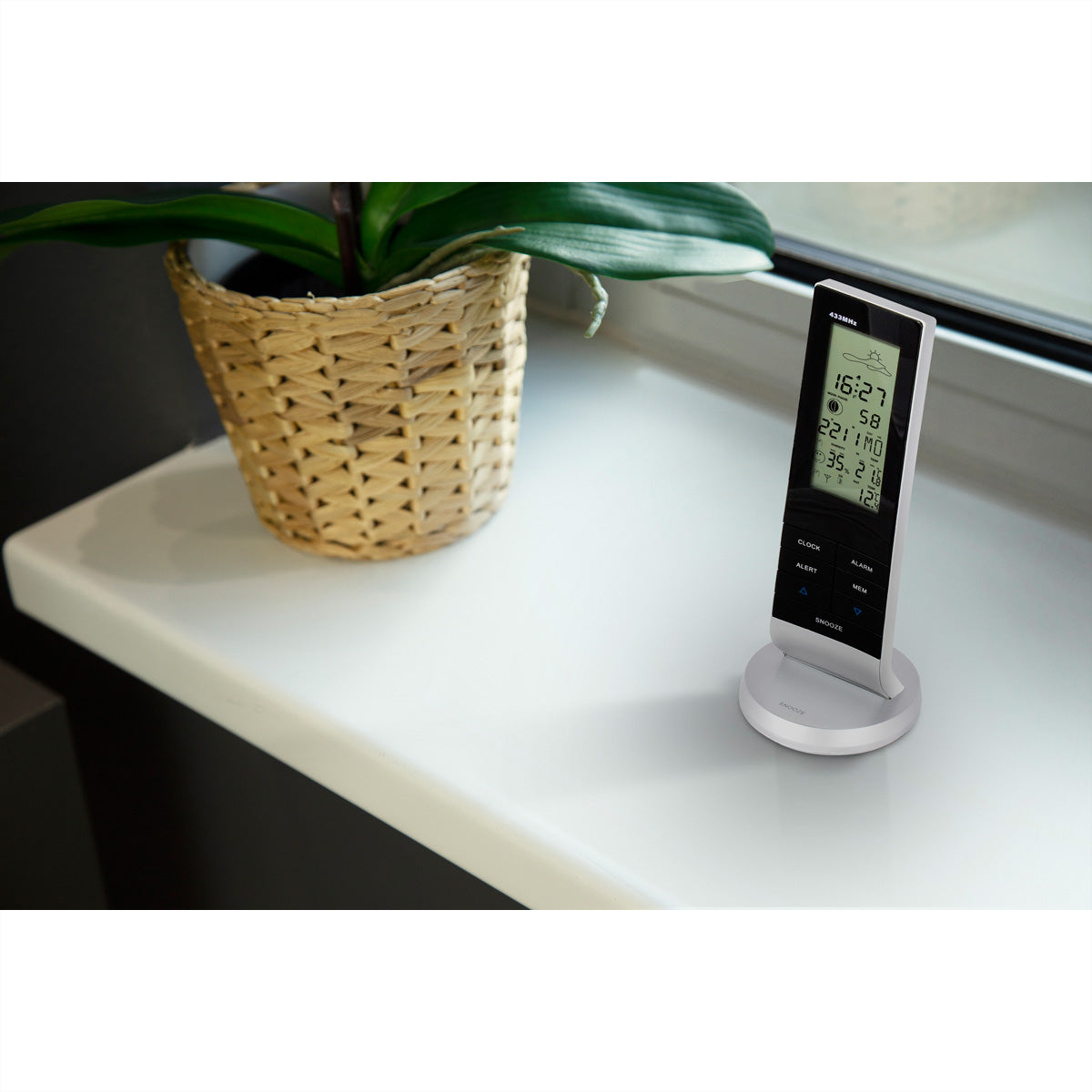 Alecto WS-1150 – Wetterstation, Funk (433 MHz), innen/außen, Hygrometer & Barometer