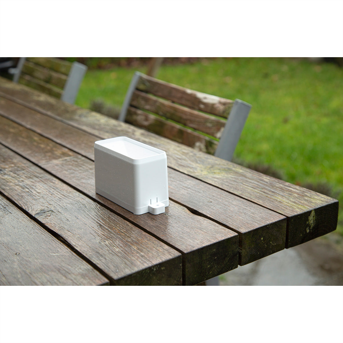 Alecto WS-1200 – Wetterstation, innen/außen, kabelloser Regensensor – weiss