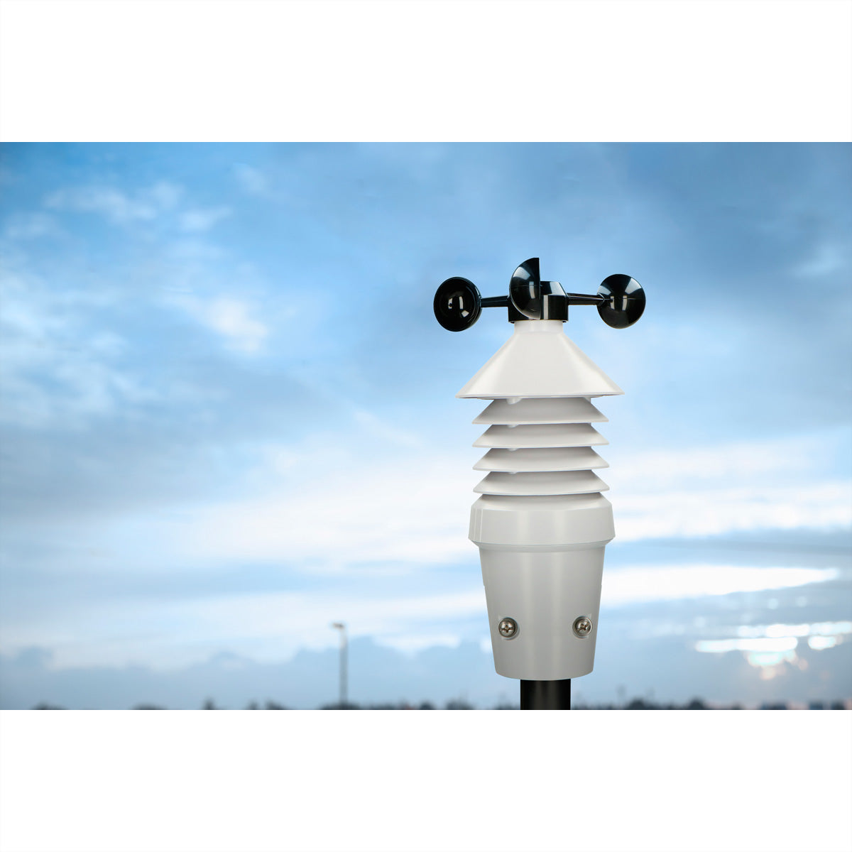 Alecto WS-3400 – Wetterstation, innen/aussen, Hygrometer & Barometer, inkl. Aussensensor – schwarz