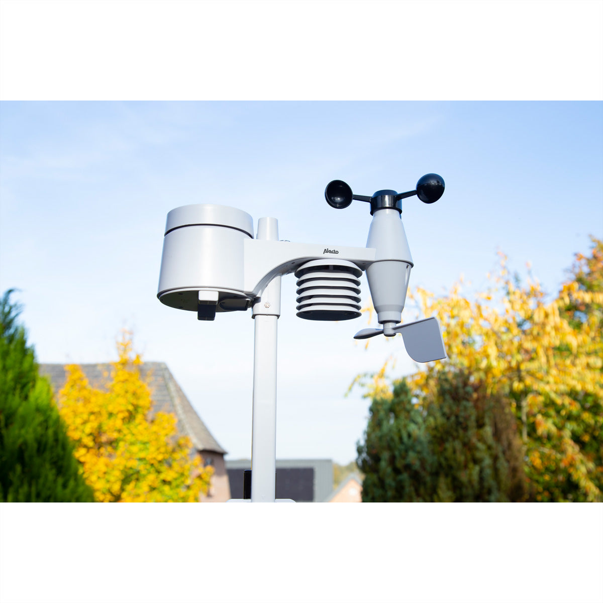 Alecto WS5400 – Wetterstation, WLAN & App, innen/aussen, 8-in-1 – weiss