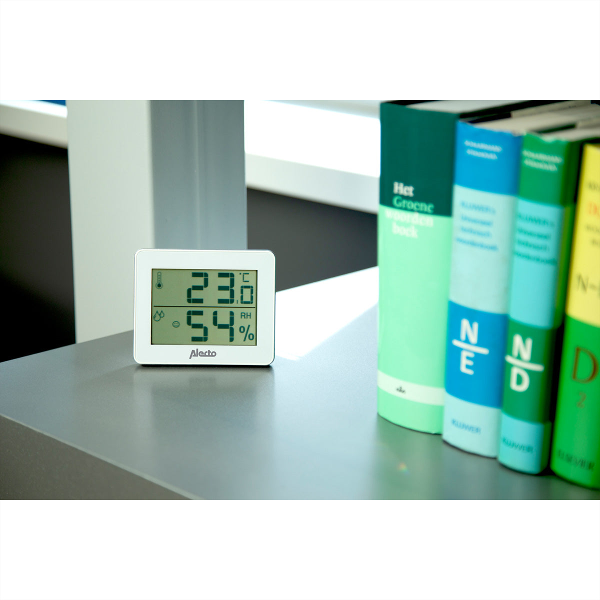 Alecto WS-55 – Temperatur- & Feuchtigkeitssensor, Display, Min/Max-Speicher – Weiss