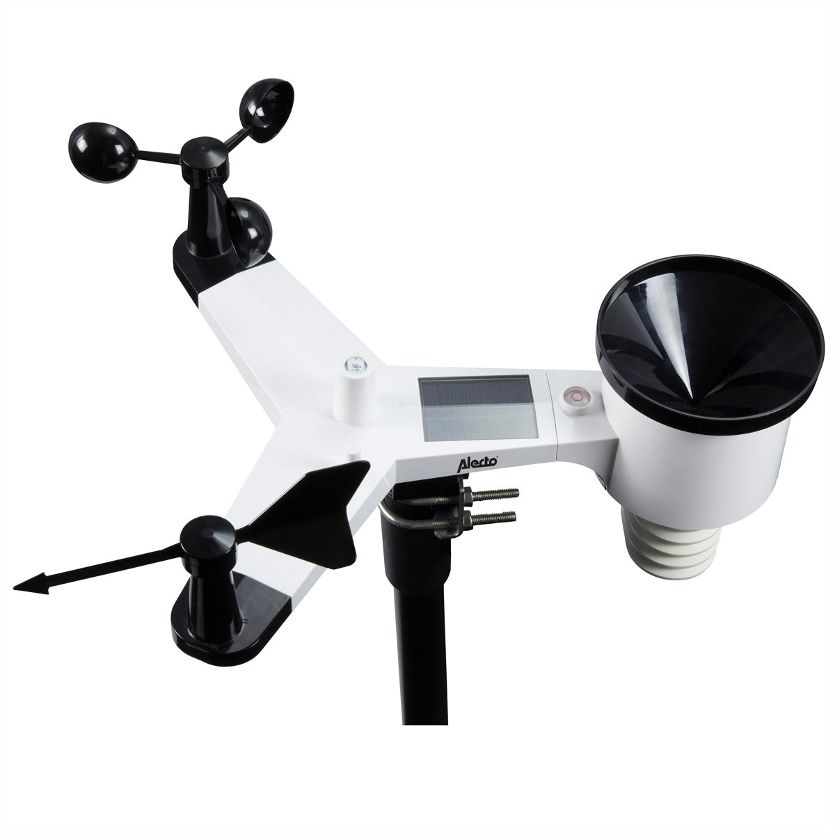 Alecto WS-5500 – Wetterstation, WLAN, innen/außen, Hygrometer & Barometer, inkl. Aussensensor – schwarz