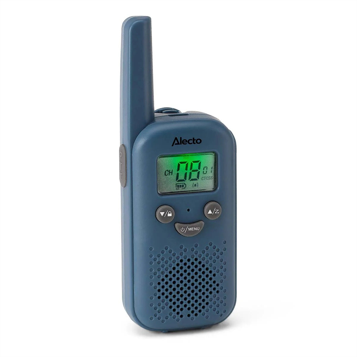 Alecto FR10BU – Funkgerät (2er-Set), 8 Kanäle, Reichweite bis 6 km, USB-C, Blau