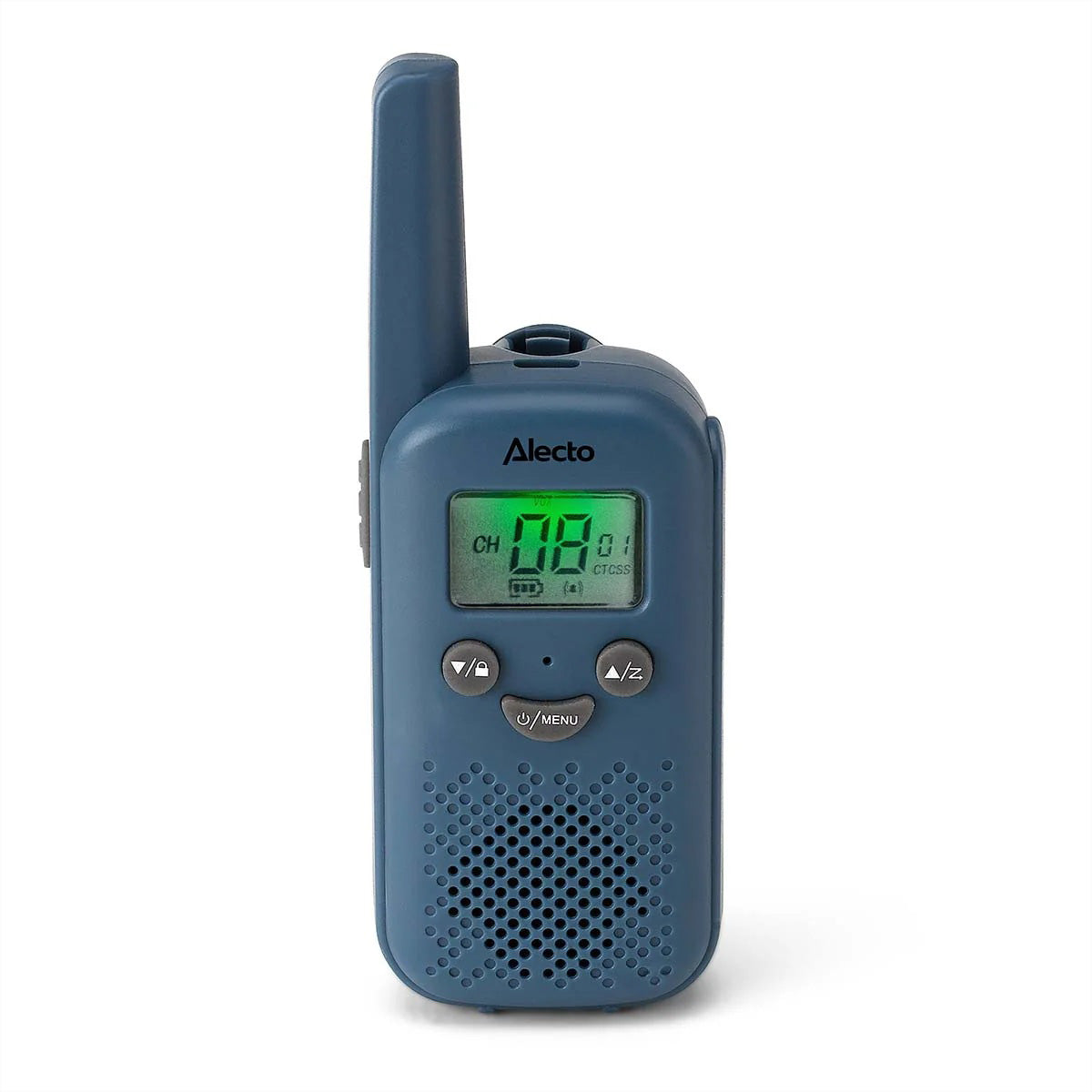 Alecto FR10BU – Funkgerät (2er-Set), 8 Kanäle, Reichweite bis 6 km, USB-C, Blau