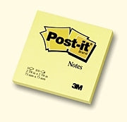 Post-it Haftnotizen – 76 × 76 mm – Gelb, 100 Blatt/Block