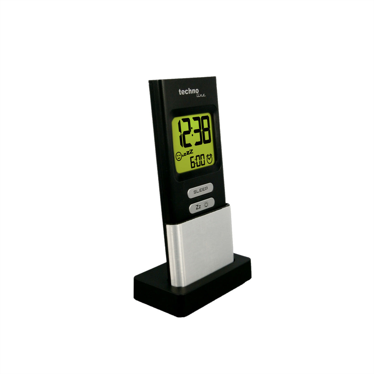 Technoline Dream Mate Digitalwecker – Schlummerfunktion, 4,4 × 14,2 × 7,7 cm, schwarz