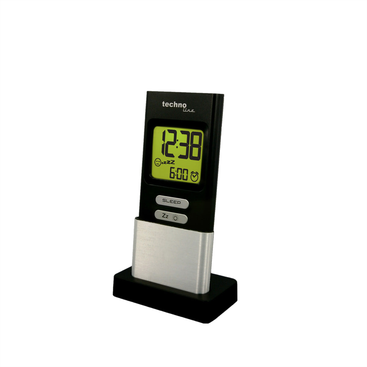 Technoline Dream Mate Digitalwecker – Schlummerfunktion, 4,4 × 14,2 × 7,7 cm, schwarz