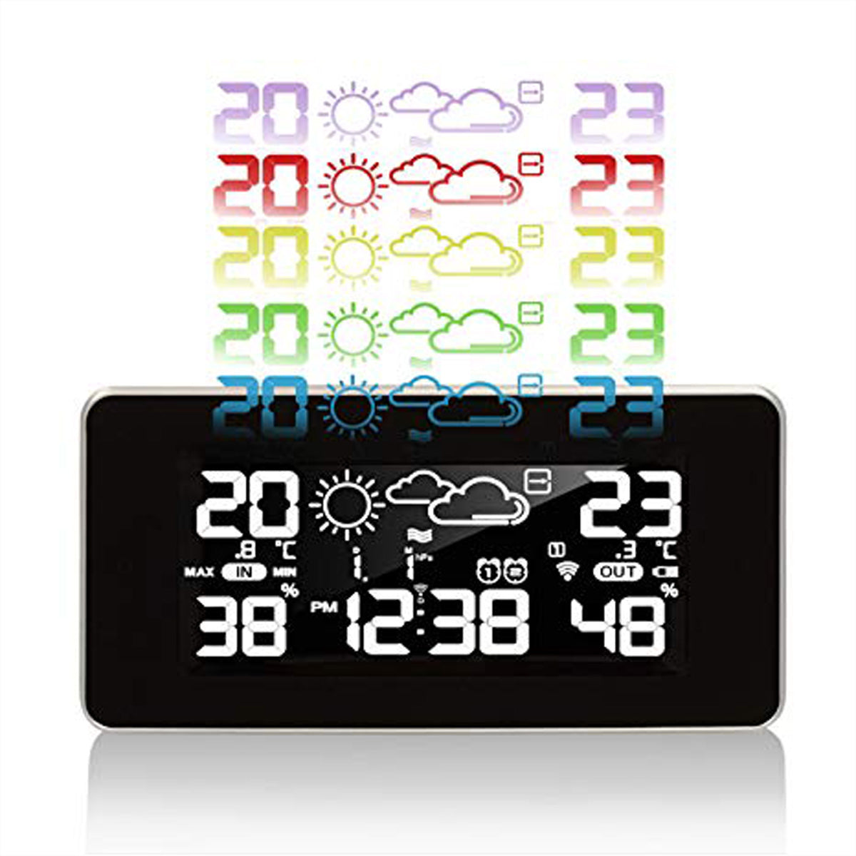 Technoline WS6445 – Wetterstation, innen/aussen, Hygrometer & Thermometer, inkl. Aussensensor