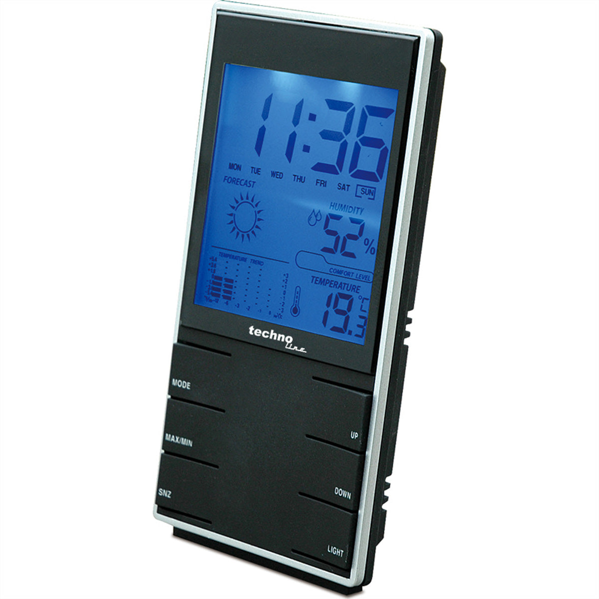 Technoline WS9120 – Wetterstation, innen, Hygrometer & Barometer – Schwarz