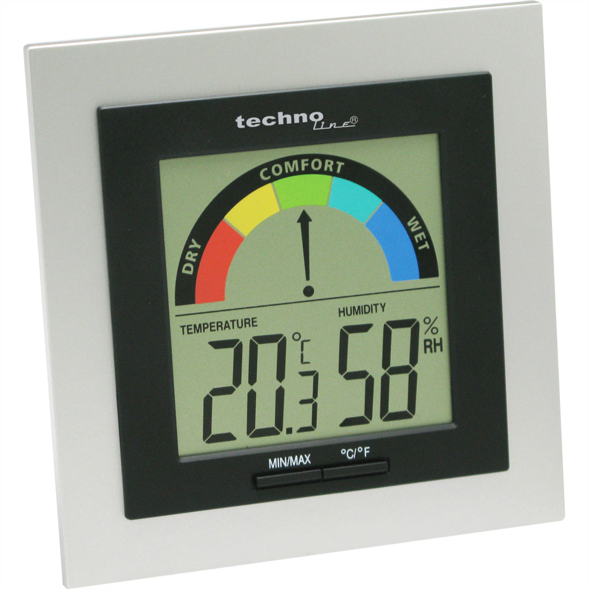 Technoline WS 9430 – Temperatur- & Feuchtigkeitssensor, Digital-Display, Min/Max-Speicher