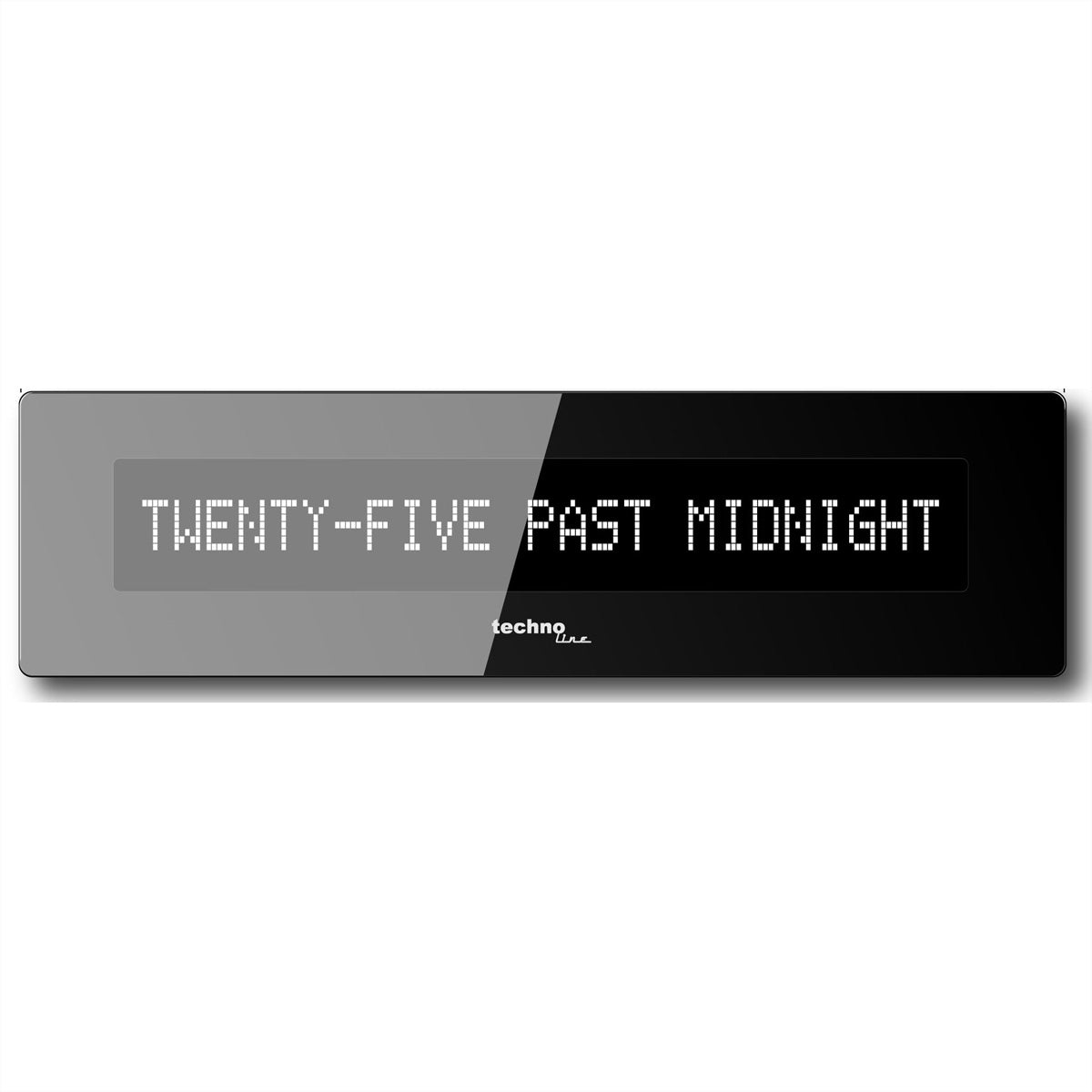 Technoline Digitalwecker – Funk, 15,5 × 4,2 × 3,4 cm, Schwarz