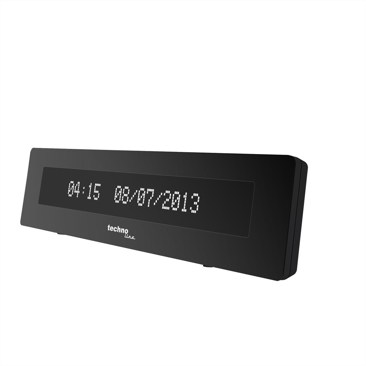 Technoline Digitalwecker – Funk, 15,5 × 4,2 × 3,4 cm, Schwarz