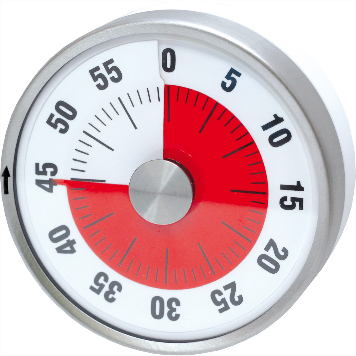 Technoline Küchentimer, analog, magnetisch, bis 60 min, Ø 7,8 × 3 cm, Kunststoff, weiss