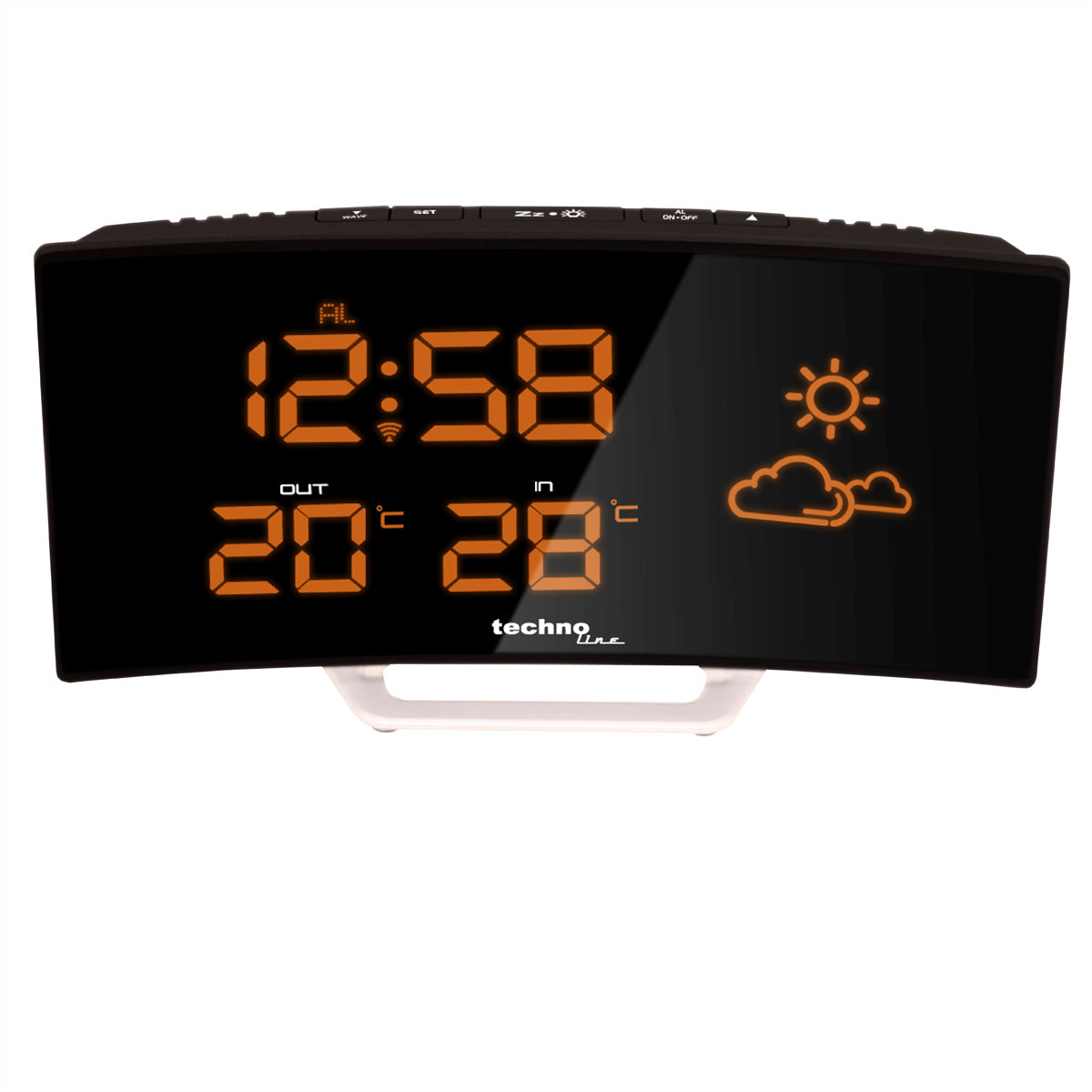 Technoline WS6832 – Wetterstation, Innen/Aussen, inkl. Aussensender – Schwarz