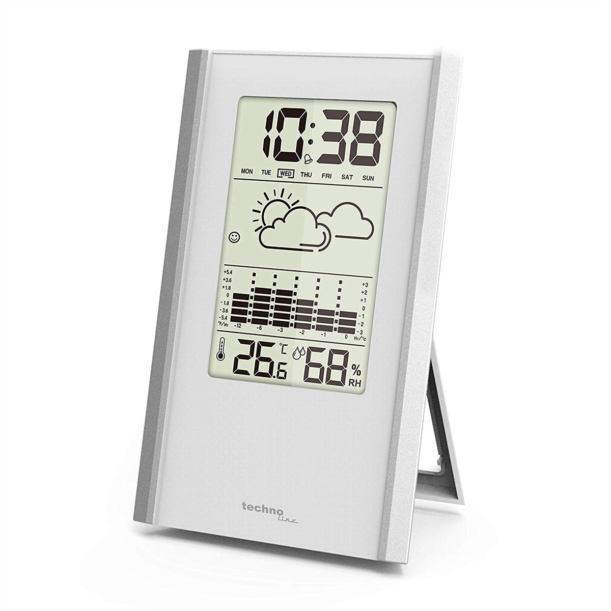 Technoline WS9525 – Wetterstation, innen, Hygrometer, Datum – Weiss