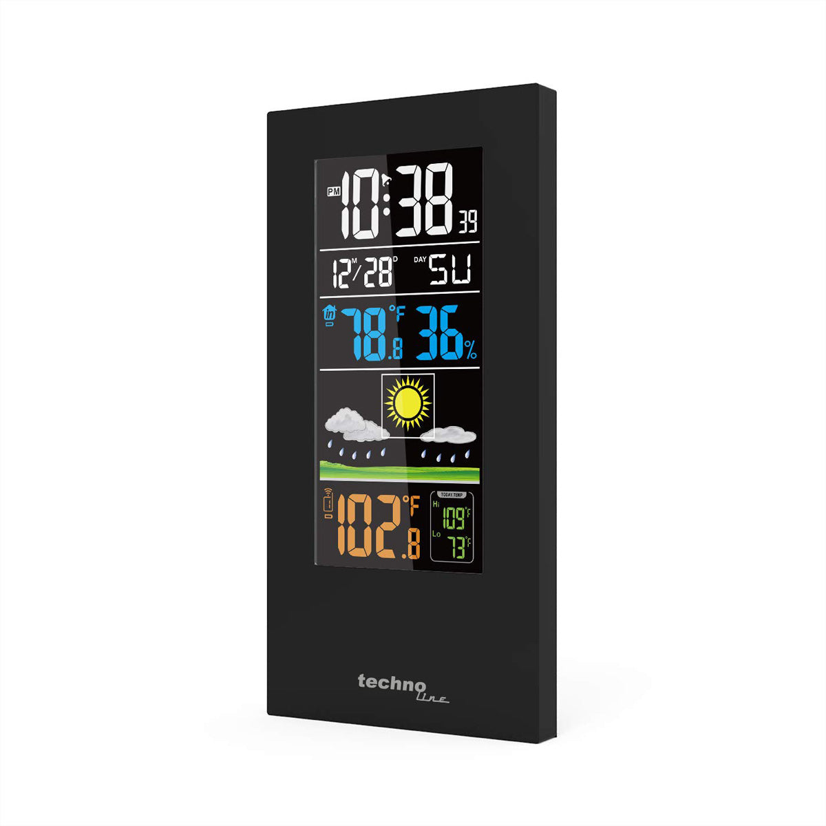 Technoline WS9548 – Wetterstation, innen/aussen, Hygrometer – schwarz