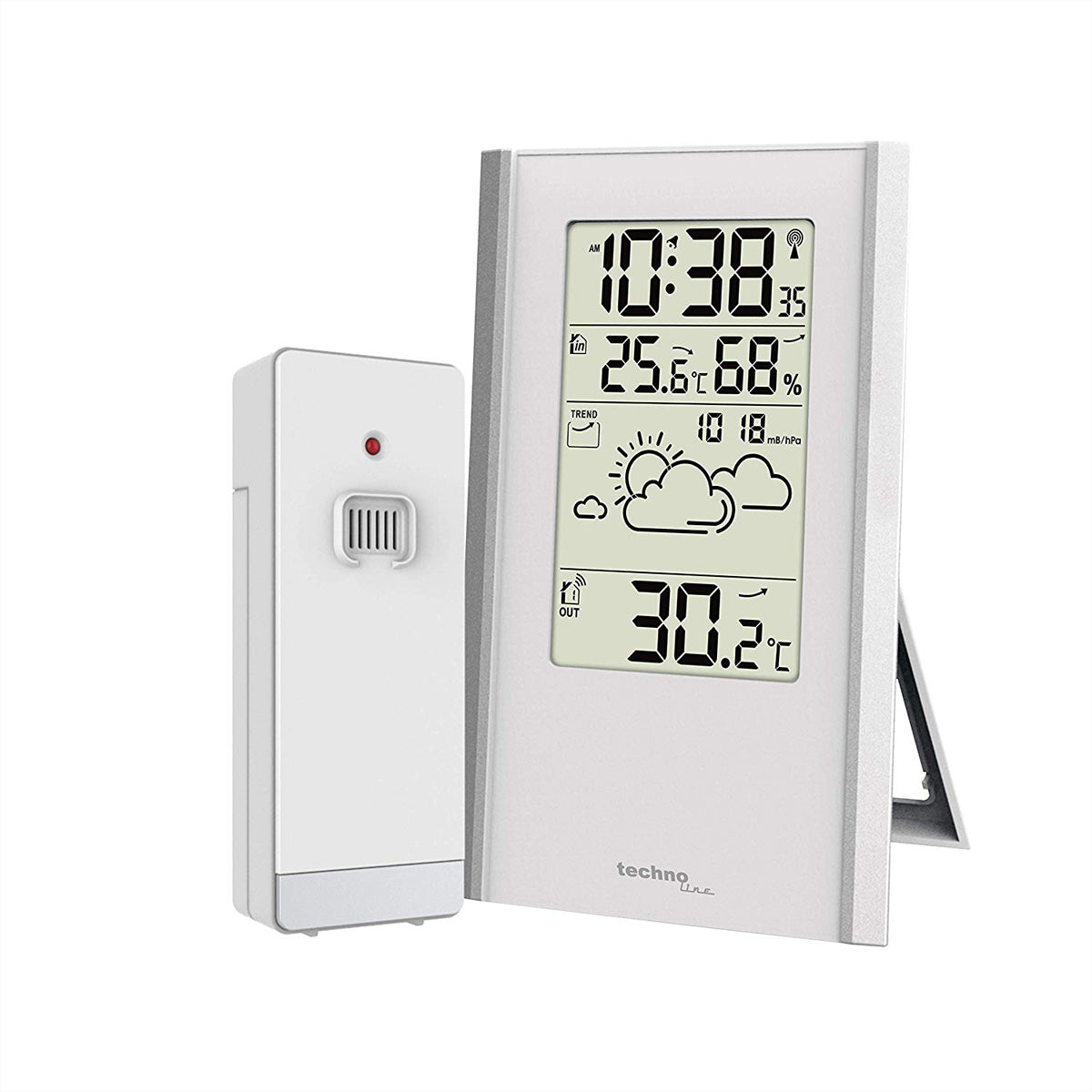 Technoline WS9532 – Wetterstation, Innen/Aussen, Hygrometer & Barometer – Weiss