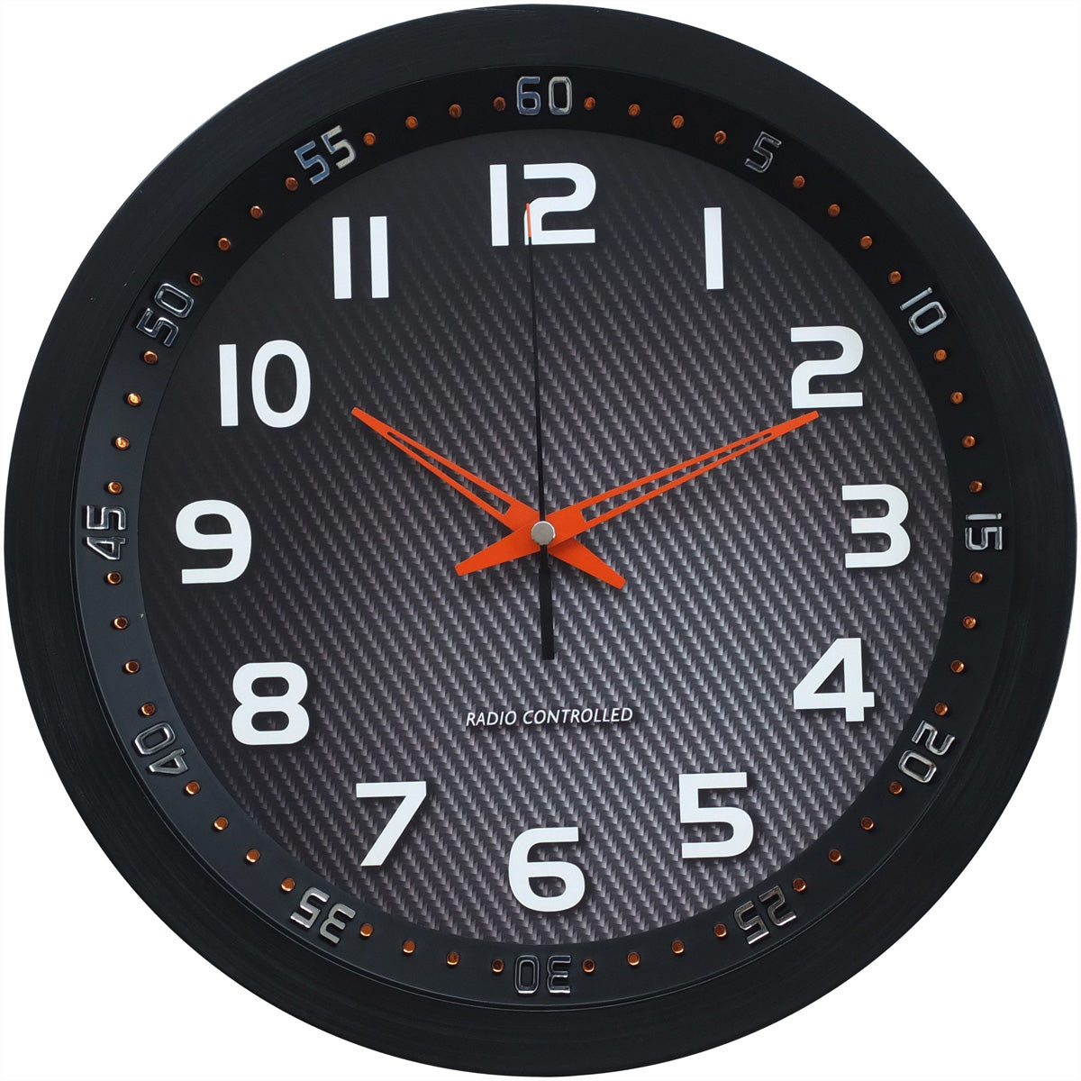 Technoline Wanduhr – Funk, analog, Ø 30 cm, schwarz