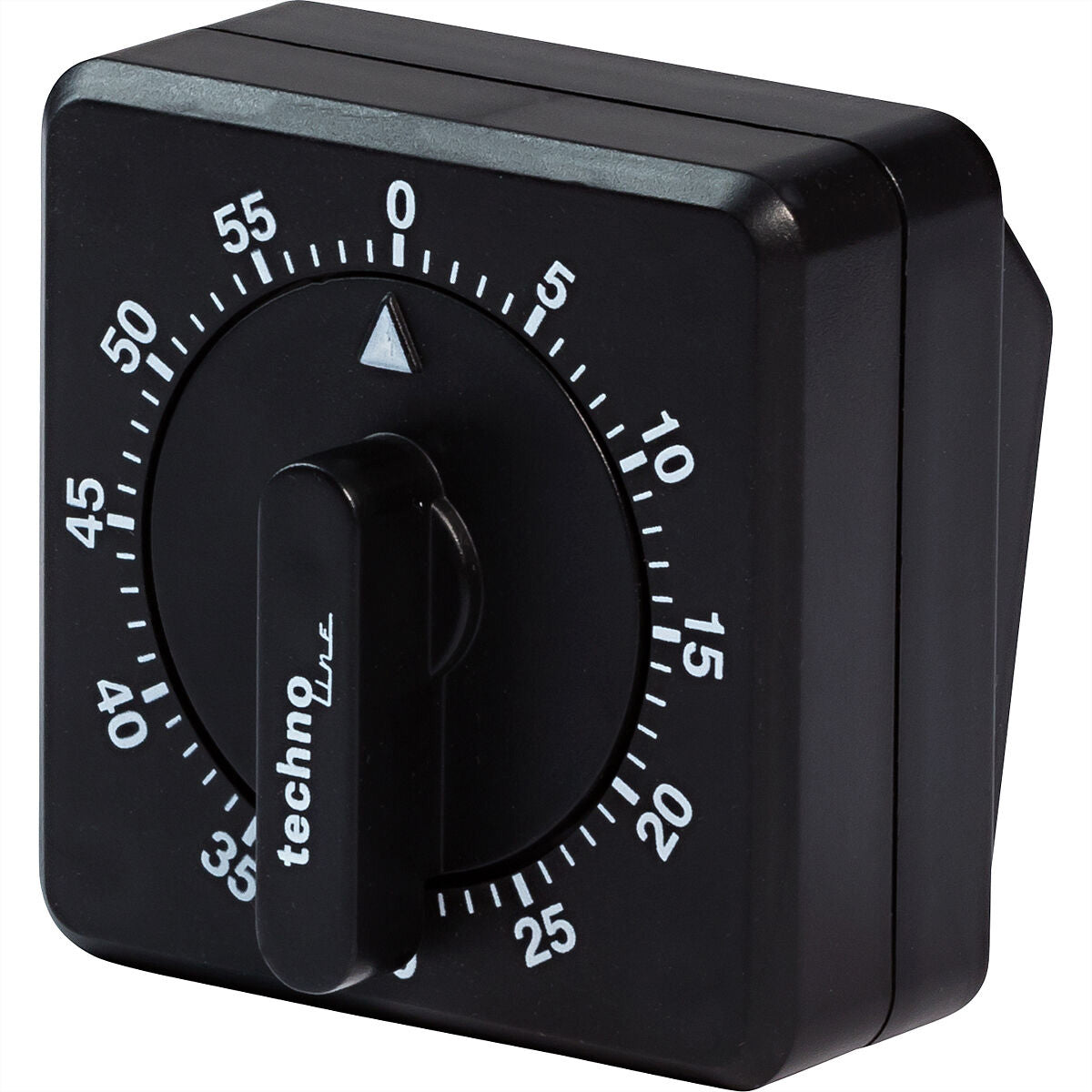 Technoline Küchentimer, 60 Min, 6,9 × 4 × 6,9 cm, Kunststoff, schwarz, analog