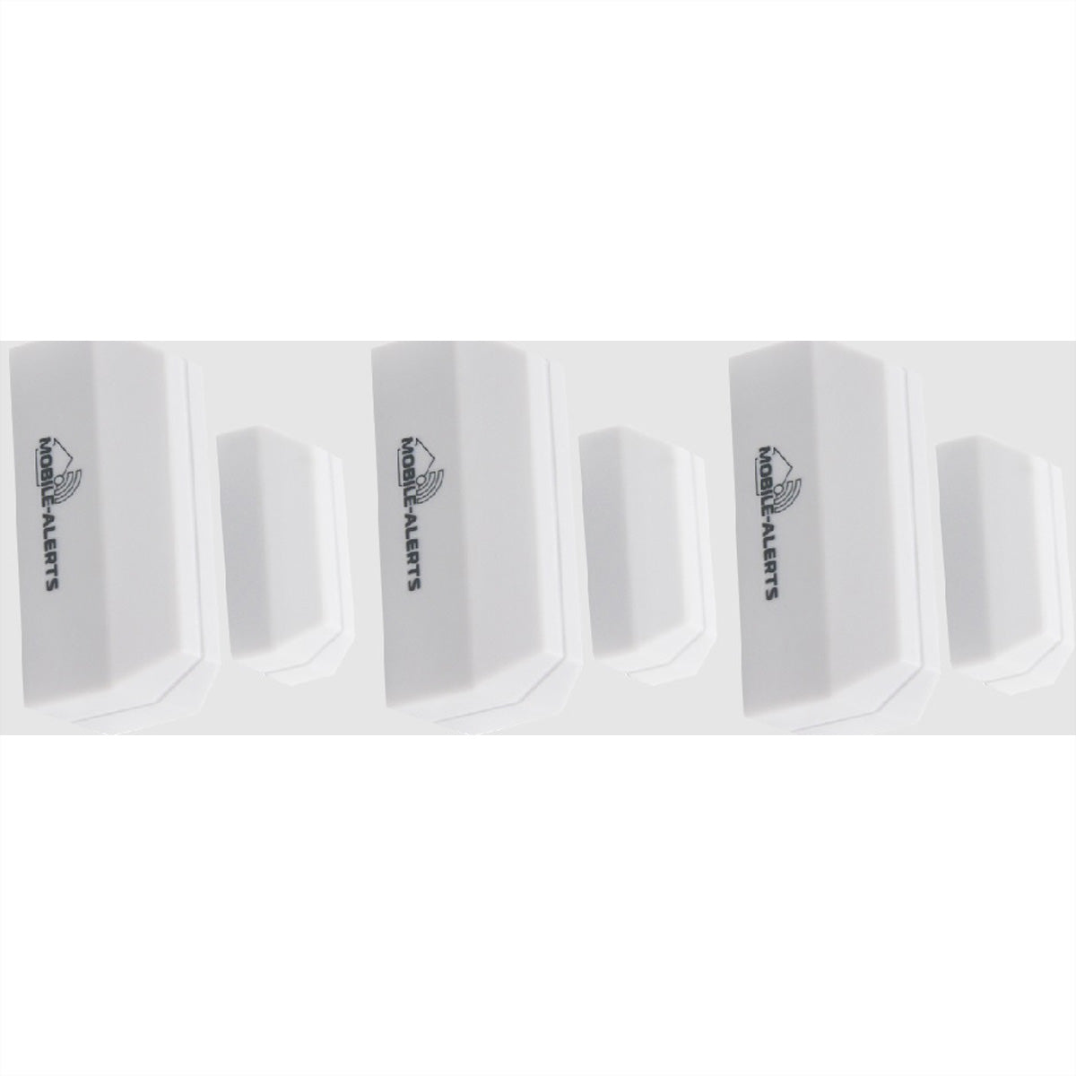 Technoline MA 10800 – Tür-/Fensterkontakt, Funk, SR44 (2×) – Weiss (3er-Pack), für Amazon Alexa