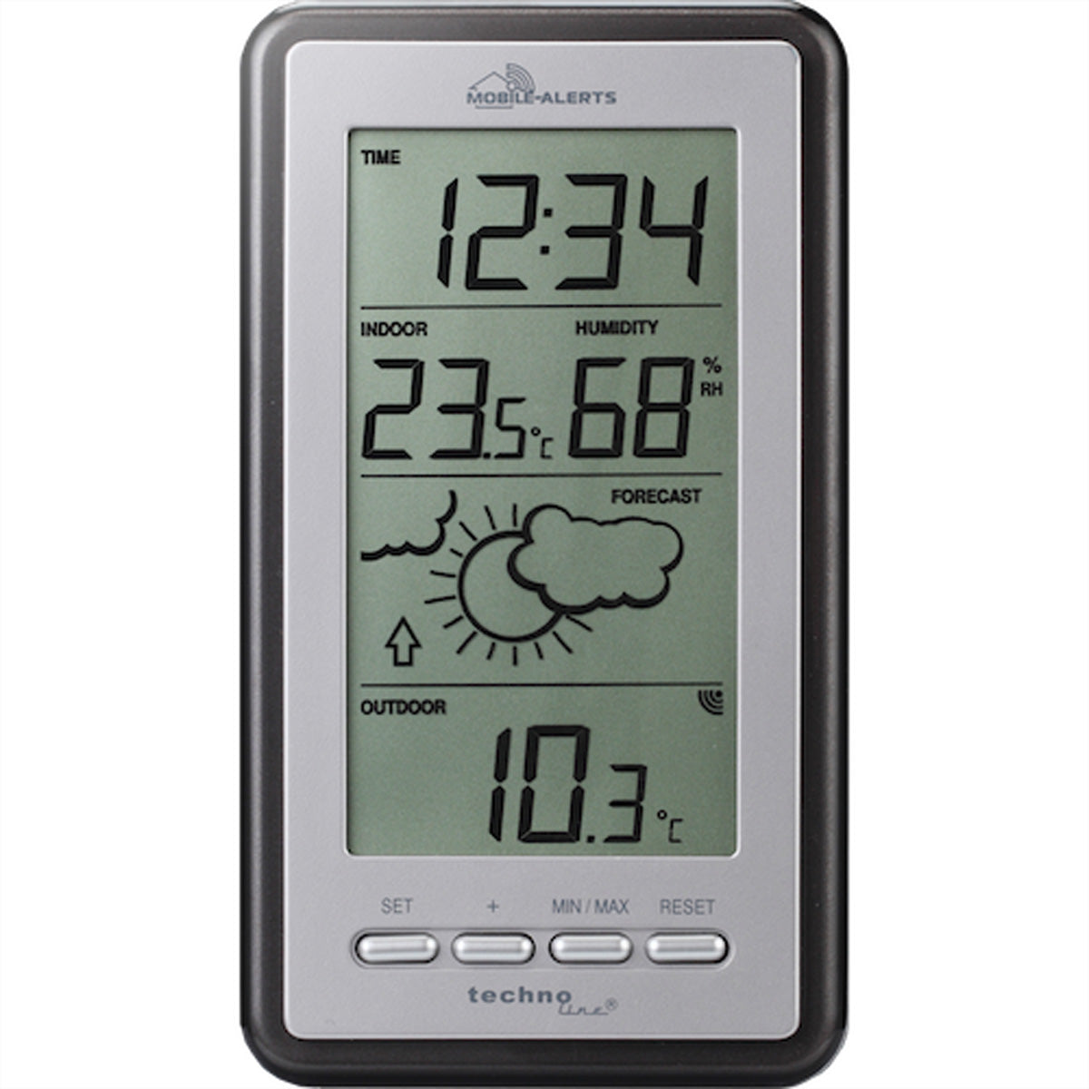 Technoline Mobile Alerts MA 10430 – Sensor – Temp/Feuchte, 868 MHz, Indoor/Outdoor – für Mobile Alerts