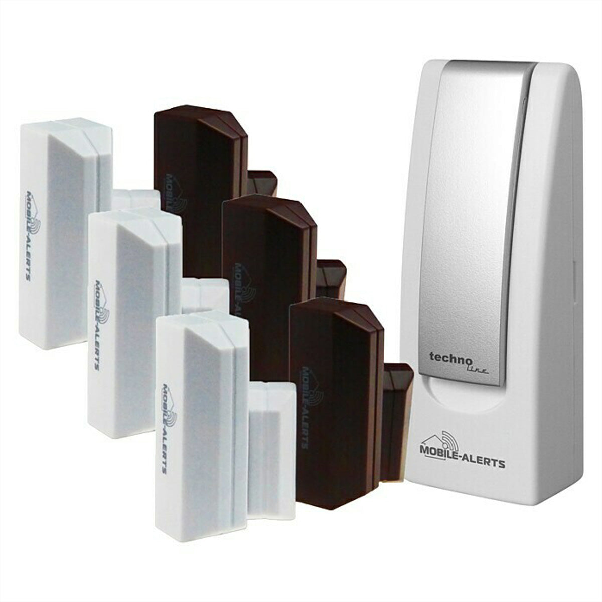 Technoline Mobile Alerts MA 10080 – Smart-Hub/Bridge – Gateway, 3 Fensterkontakte, 868 MHz, Weiss