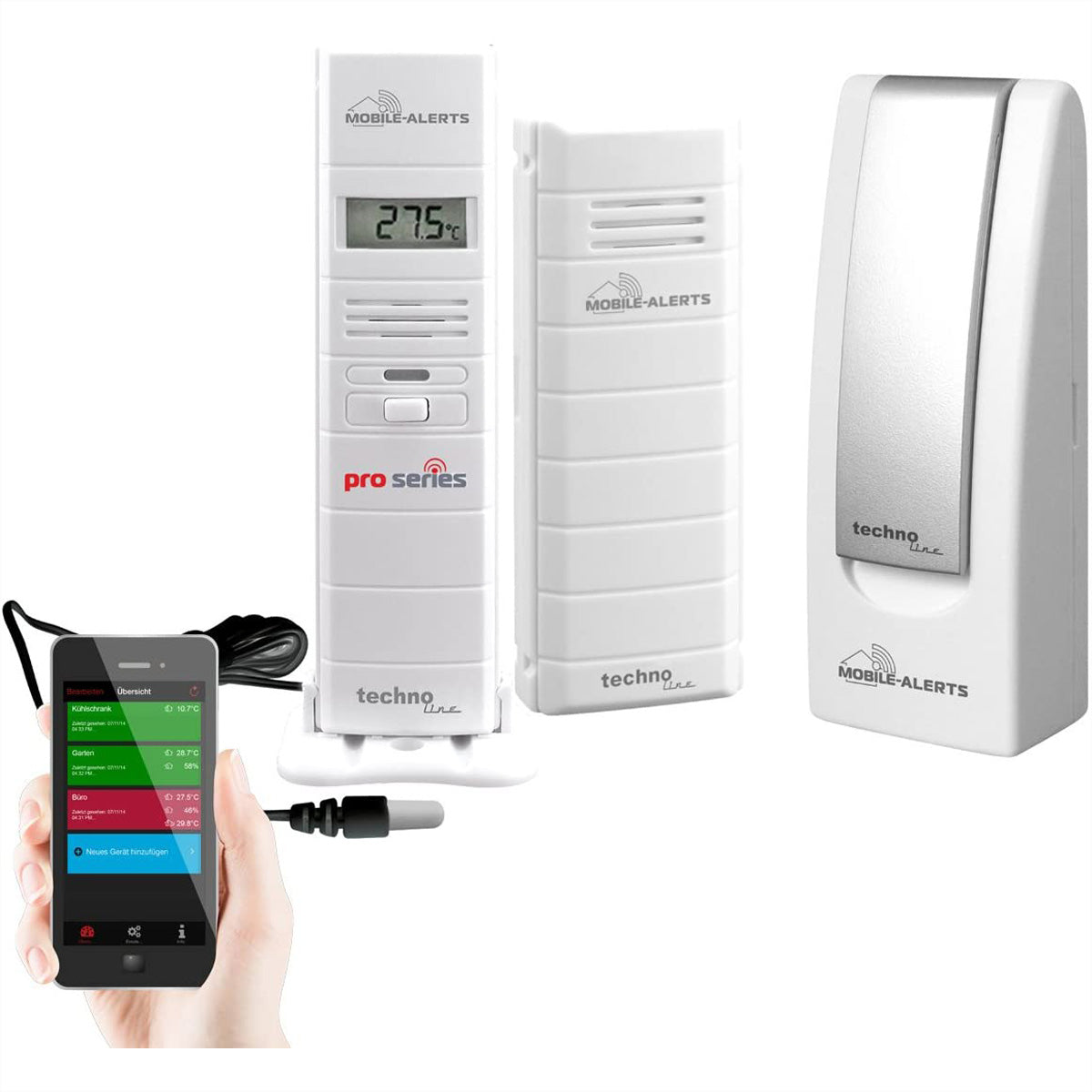 Technoline Mobile Alerts MA 10007 – Sensor – Temperatur, Luftfeuchtigkeit, 868 MHz