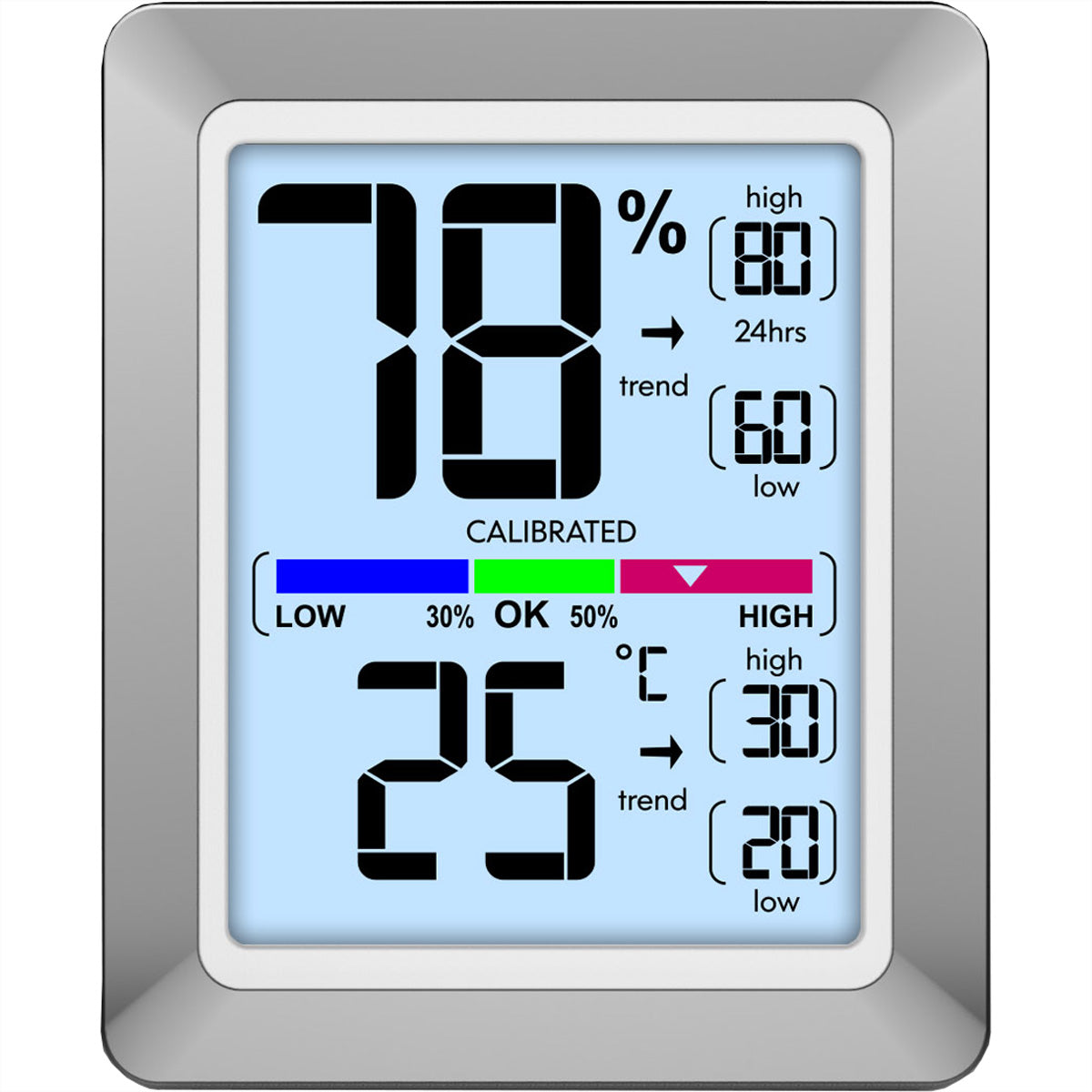 Technoline WS9460 – Wetterstation, innen, Hygrometer & Thermometer, Farbdisplay – Grau