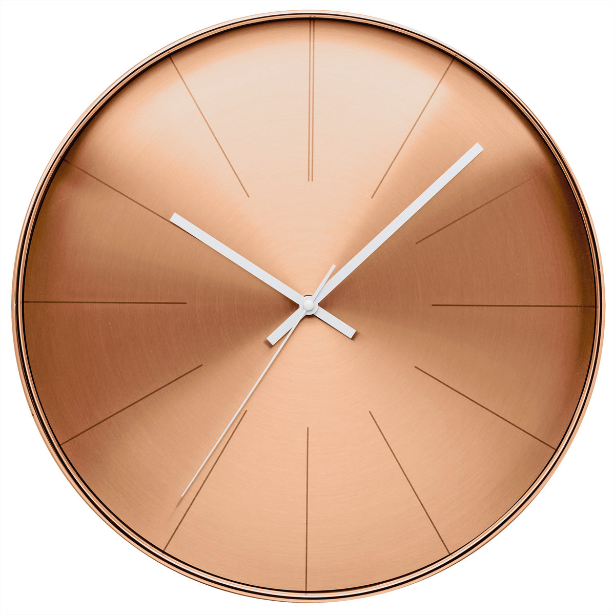 Technoline Wanduhr – Analog, Ø 39 cm, Bronze, Aluminium
