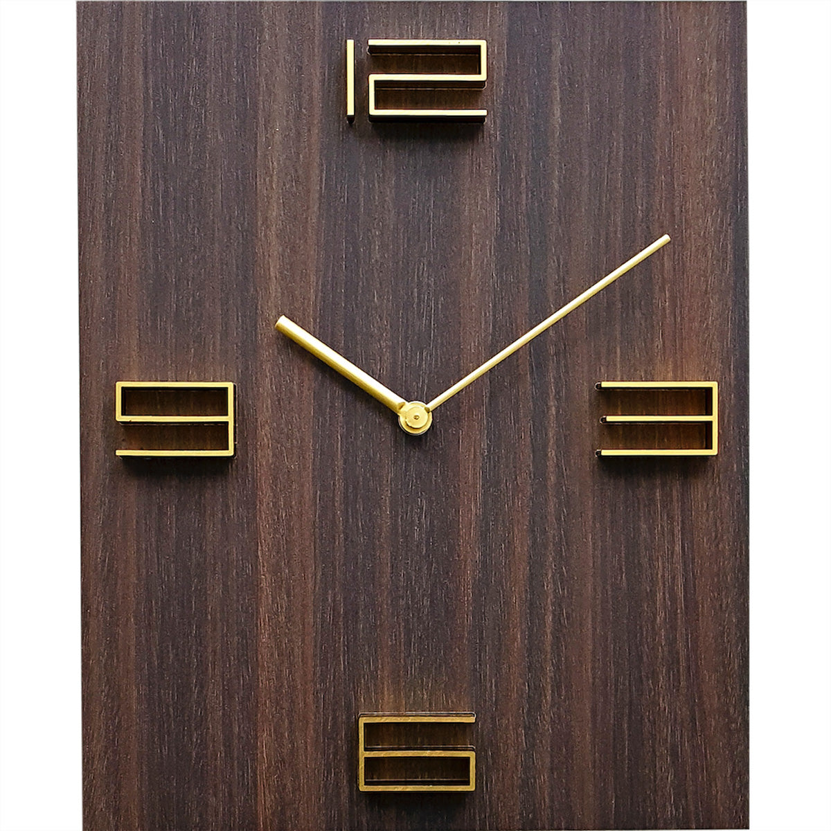 Technoline WT2100 Wanduhr – Analog, 40,0 × 30,0 cm, braun, Metall