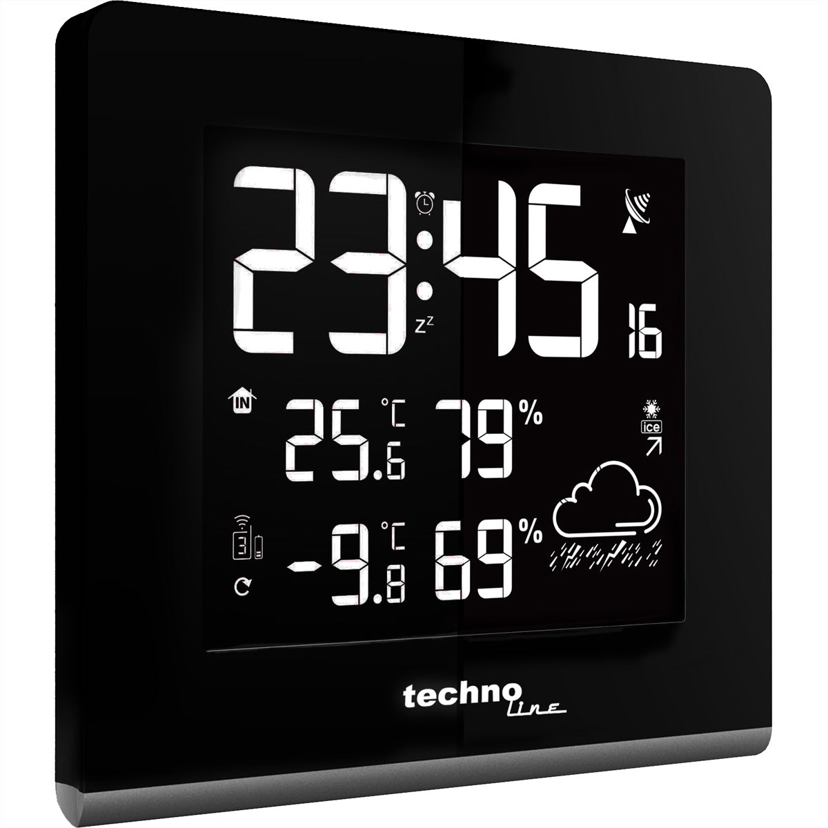 Technoline WS9065 – Wetterstation, 433 MHz (Funk), innen/aussen, Hygrometer & Thermometer, inkl. Aussensensor