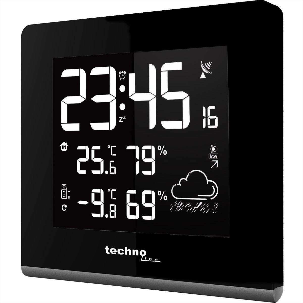 Technoline WS9065 – Wetterstation, 433 MHz (Funk), innen/aussen, Hygrometer & Thermometer, inkl. Aussensensor