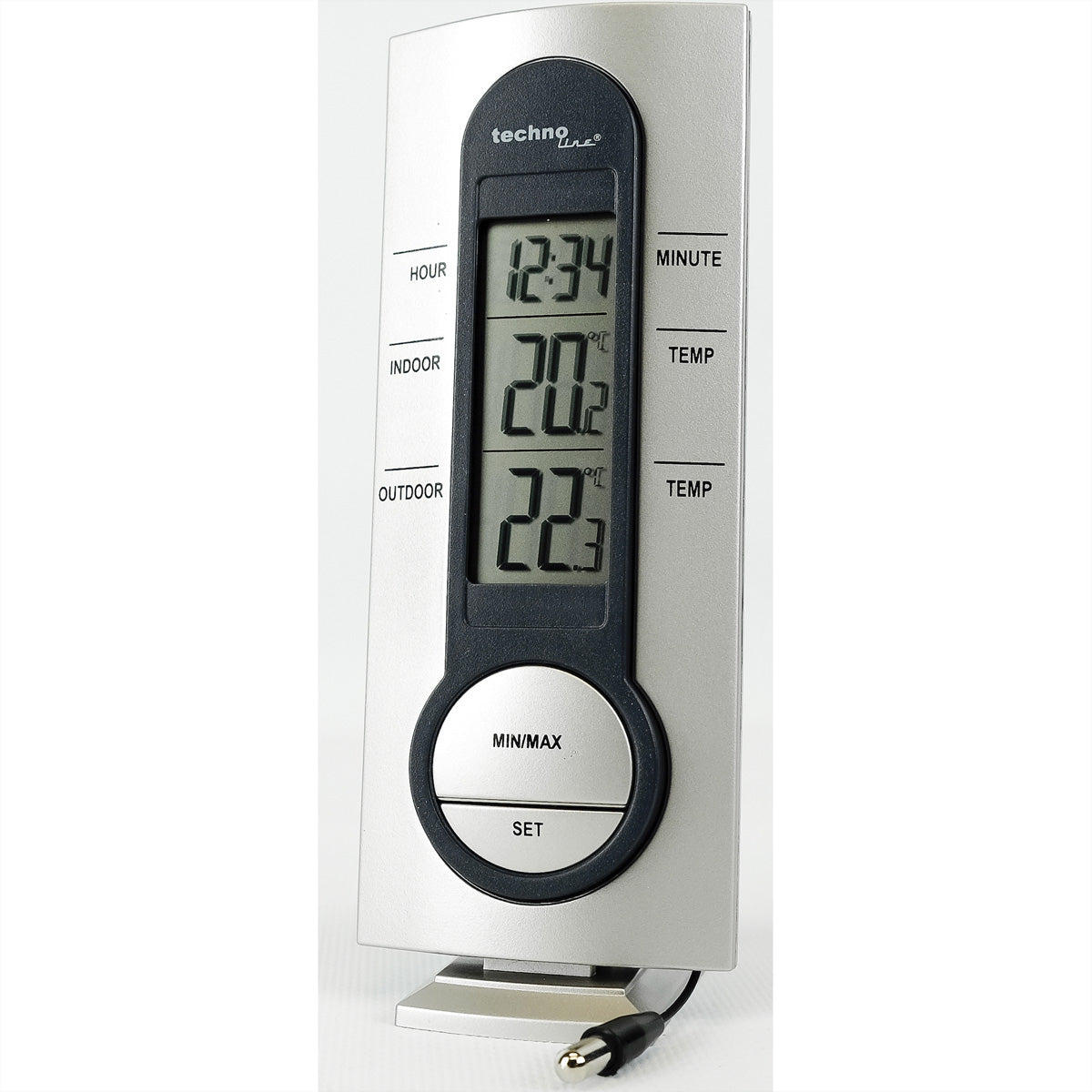 Technoline WS 7033 – Wetterstation, innen/aussen – Silber