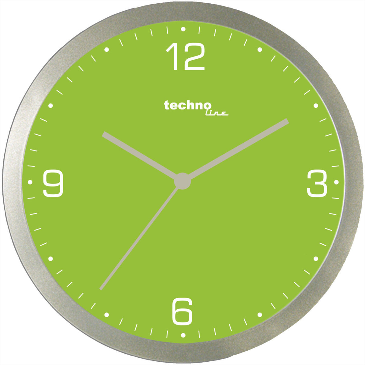 Technoline Wanduhr – Analog, Grün, Metall