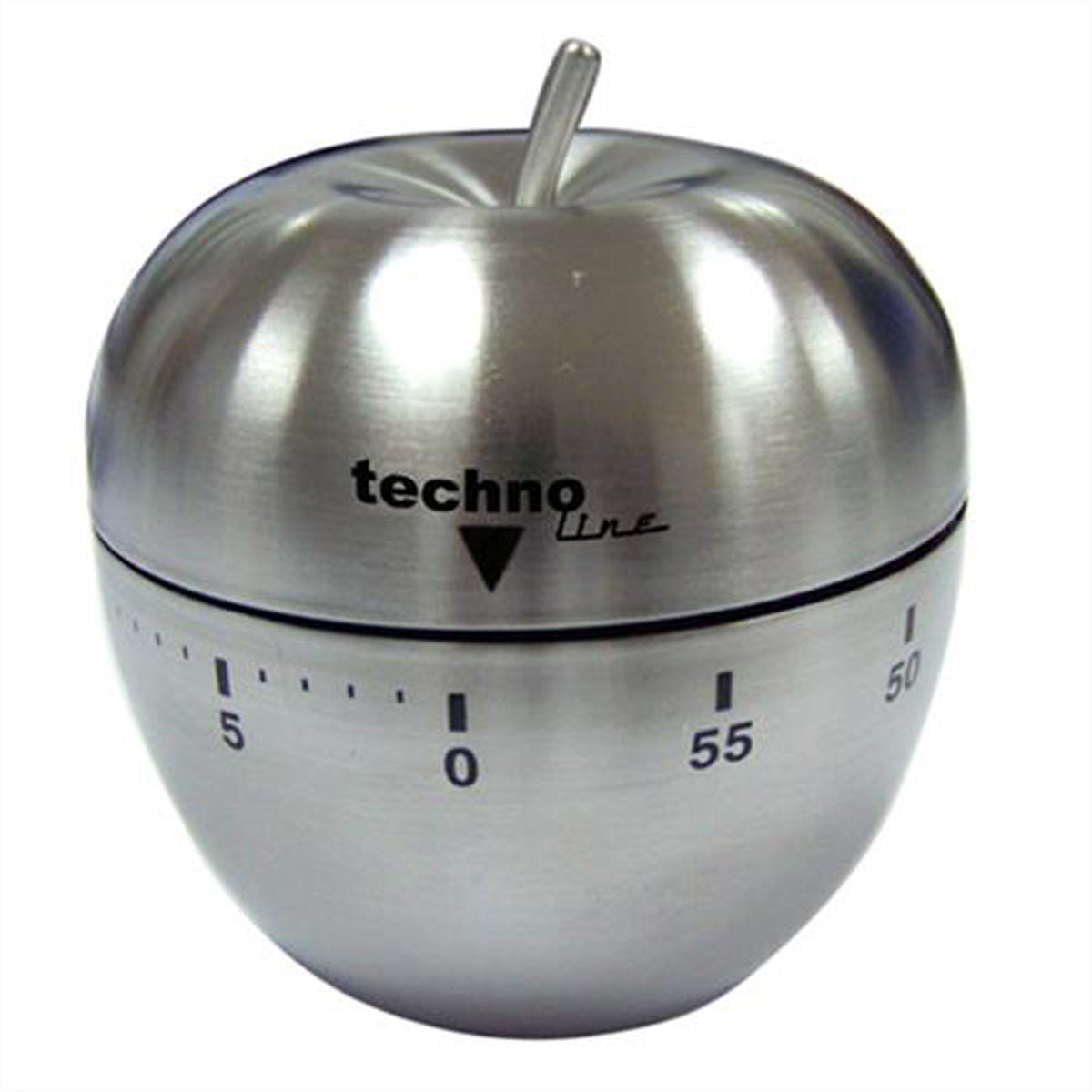 Technoline KZW III Kurzzeitwecker – Analog, 6,3 × 7,1 × 6,3 cm, silber, Metall