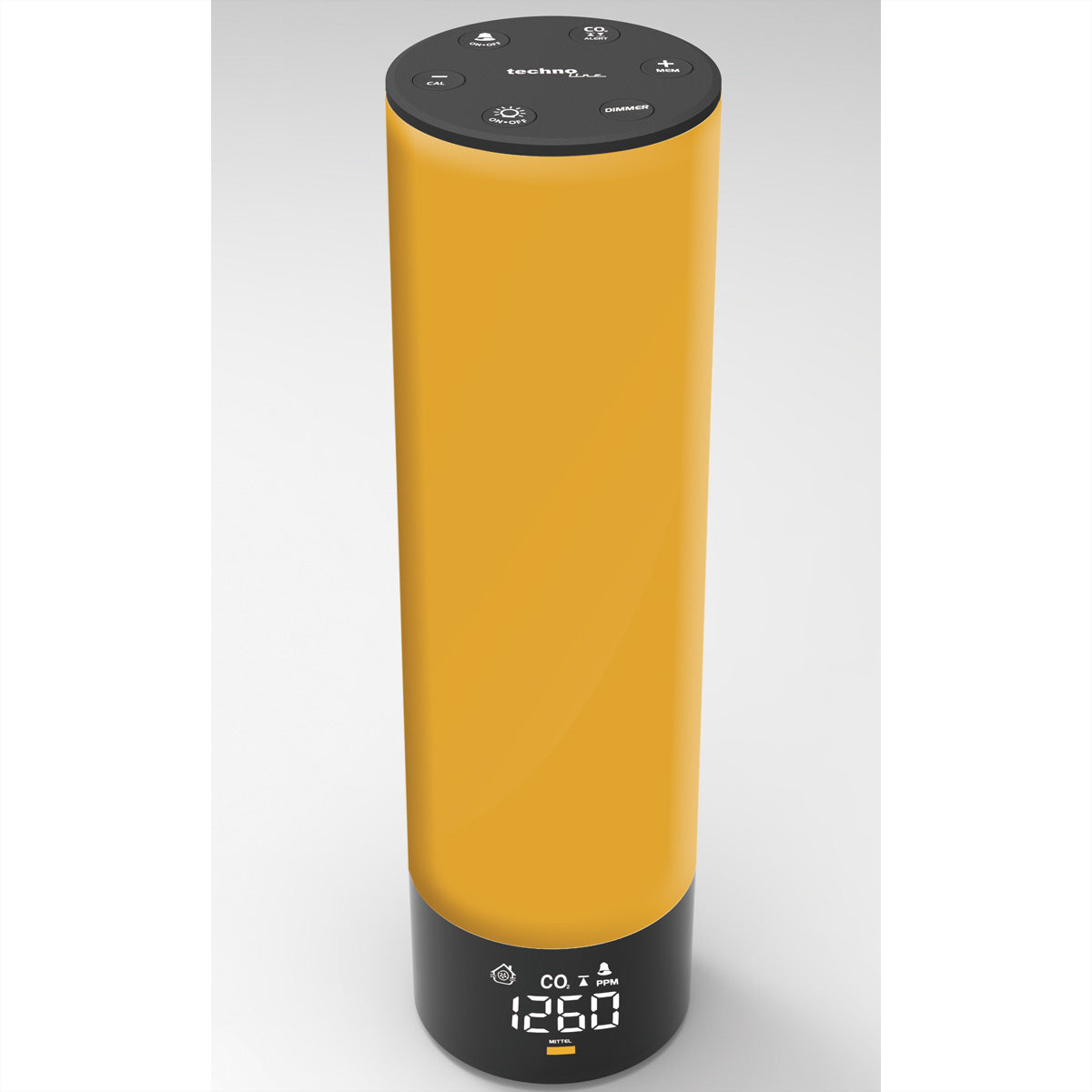 Technoline WL 1045 – Multisensor/Raumsensor, Temperatur & Feuchtigkeit, PM2.5, TVOC & CO2, Display – schwarz