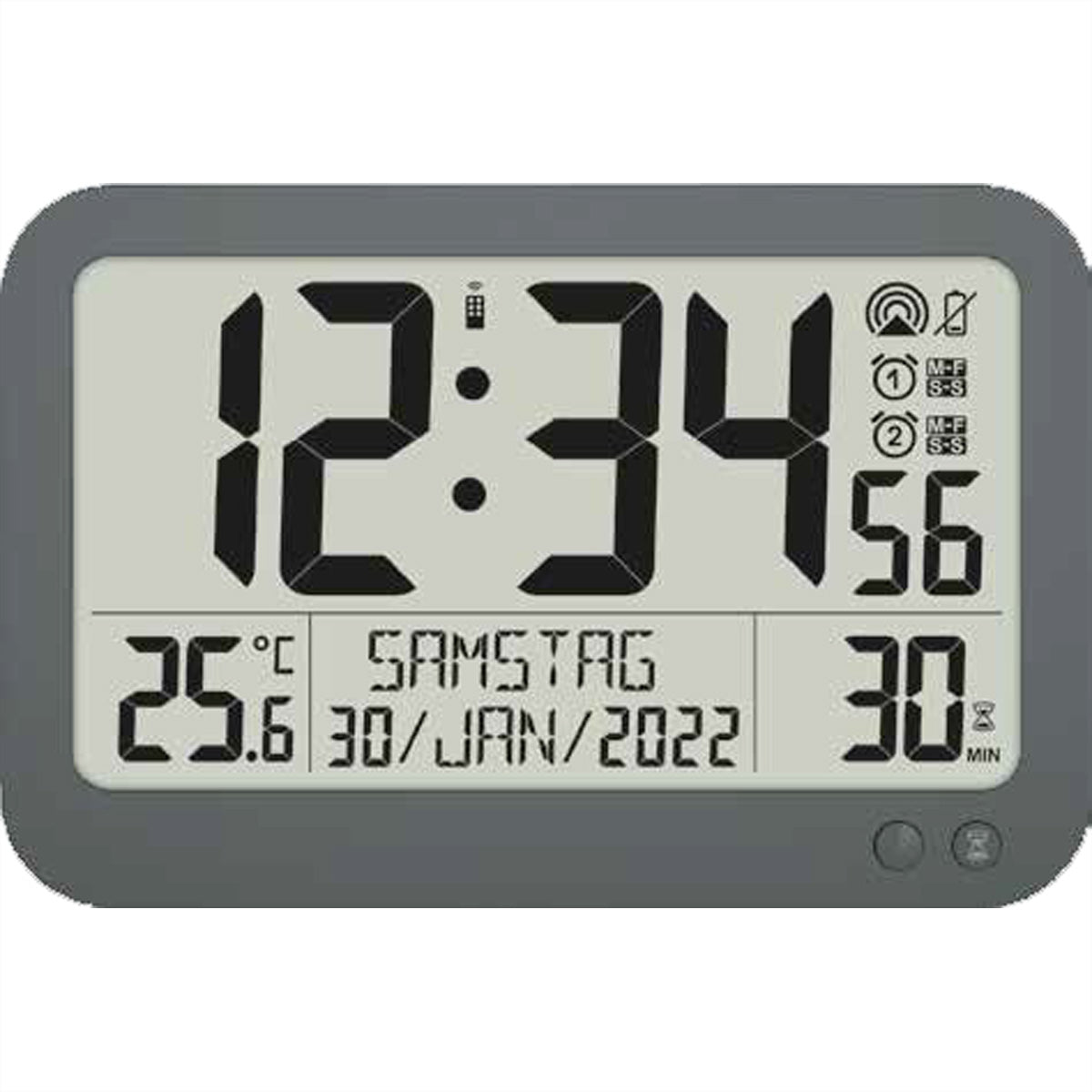 Technoline WS 8026 – Wetterstation, innen/außen, Hygrometer & Barometer – schwarz