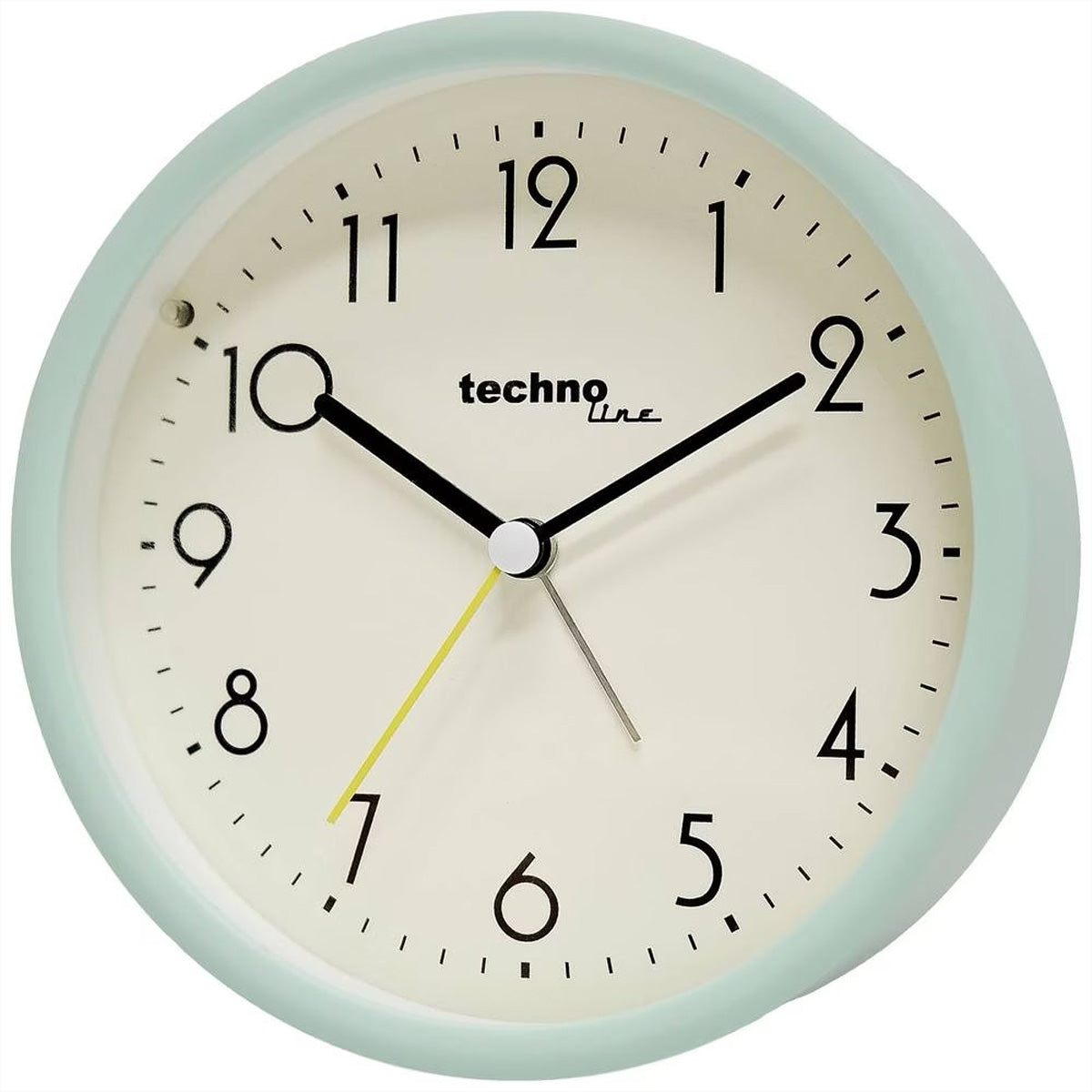 Technoline Modell R Quarz-Wecker – Analog, Schlummerfunktion, Ø 12 cm, Grün