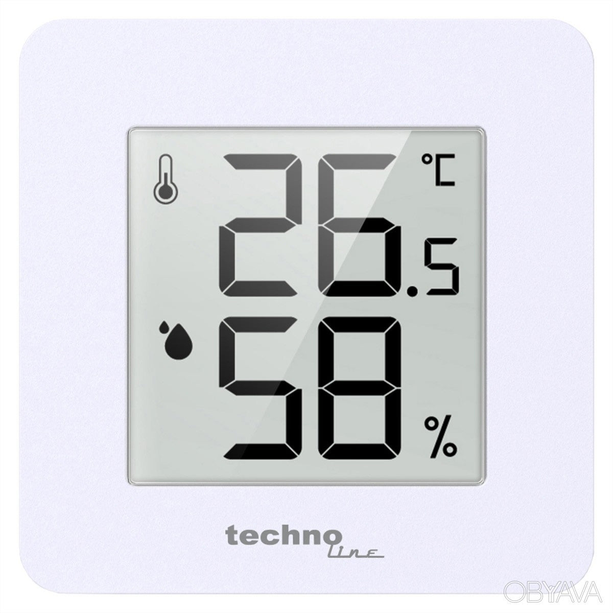 Technoline WS 9475 – Wetterstation, Funk, innen, Temperatur & Luftfeuchtigkeit – weiss