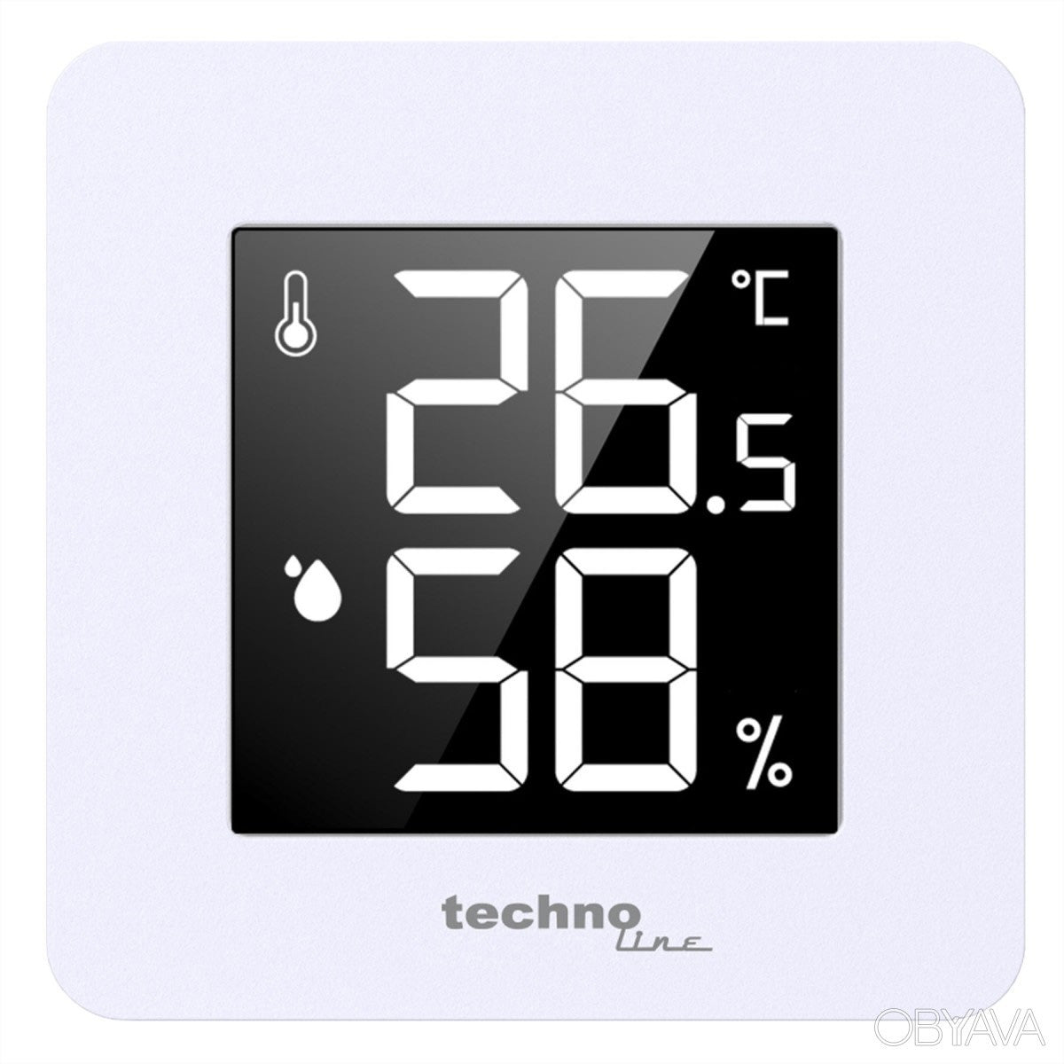 Technoline WS 9475 – Wetterstation, Funk, innen, Temperatur & Luftfeuchtigkeit – weiss